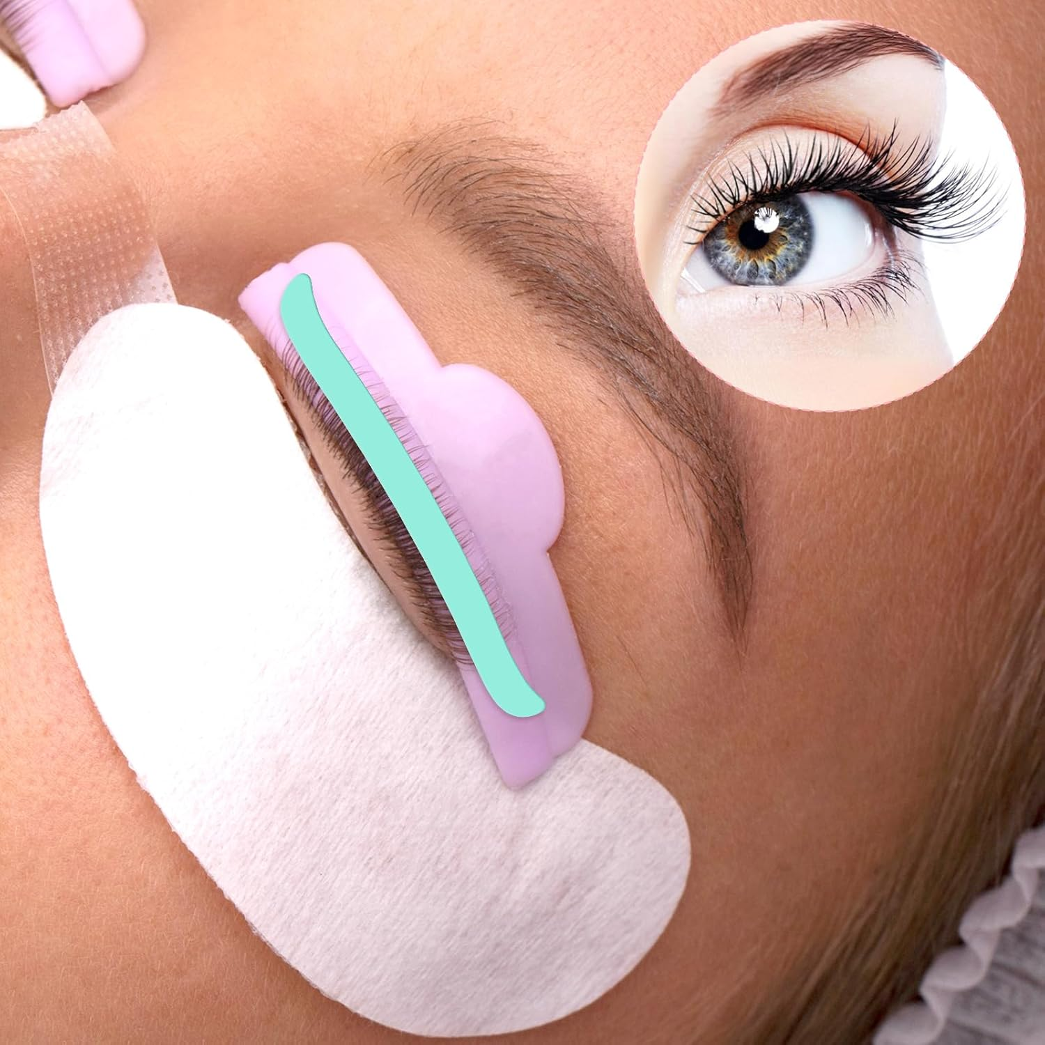 Pack of 24 Eyelash Lift Band Kit, Silicone Perm Band, Lash Lifting Tool, Eyelash Lift Pads, Prevents Rebound of Eyelashes, Eyelash Lifting Pads, Sticks for Eyelash Lifting image number 3