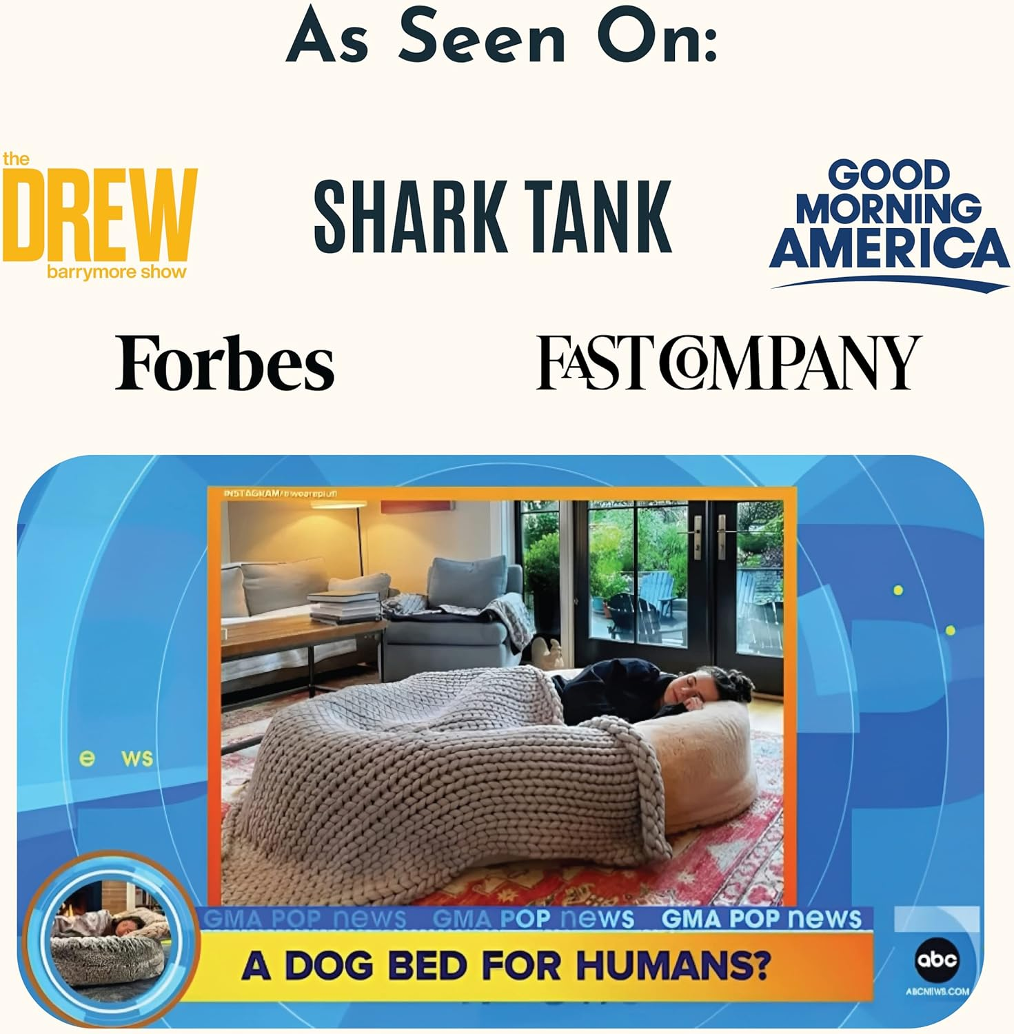 Plufl, the Original Human Dog Bed for Adults, Kids, and Pets. as Seen on Shark Tank. Comfy Plush Large Bean Bag with Memory Foam, Machine Washable, and Durable. Perfect Nap and Floor Bed - Arctic Grey - Black image number 3