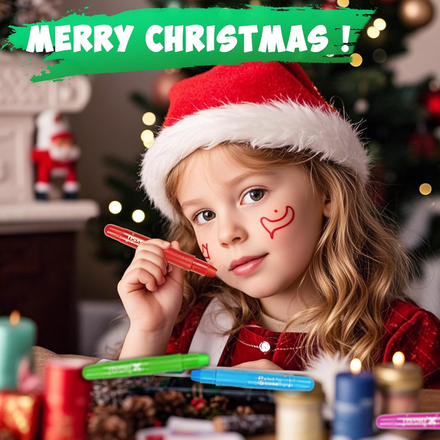 Nsxsu 12 Colors Face Paint for Kids, Washable Tempera Paint Sticks for Toddlers and Students, Quick Drying Body Paint for Birthday Makeup Party Supplies, Mess Free Kids Girls Boys Face Painting Kits image number 6