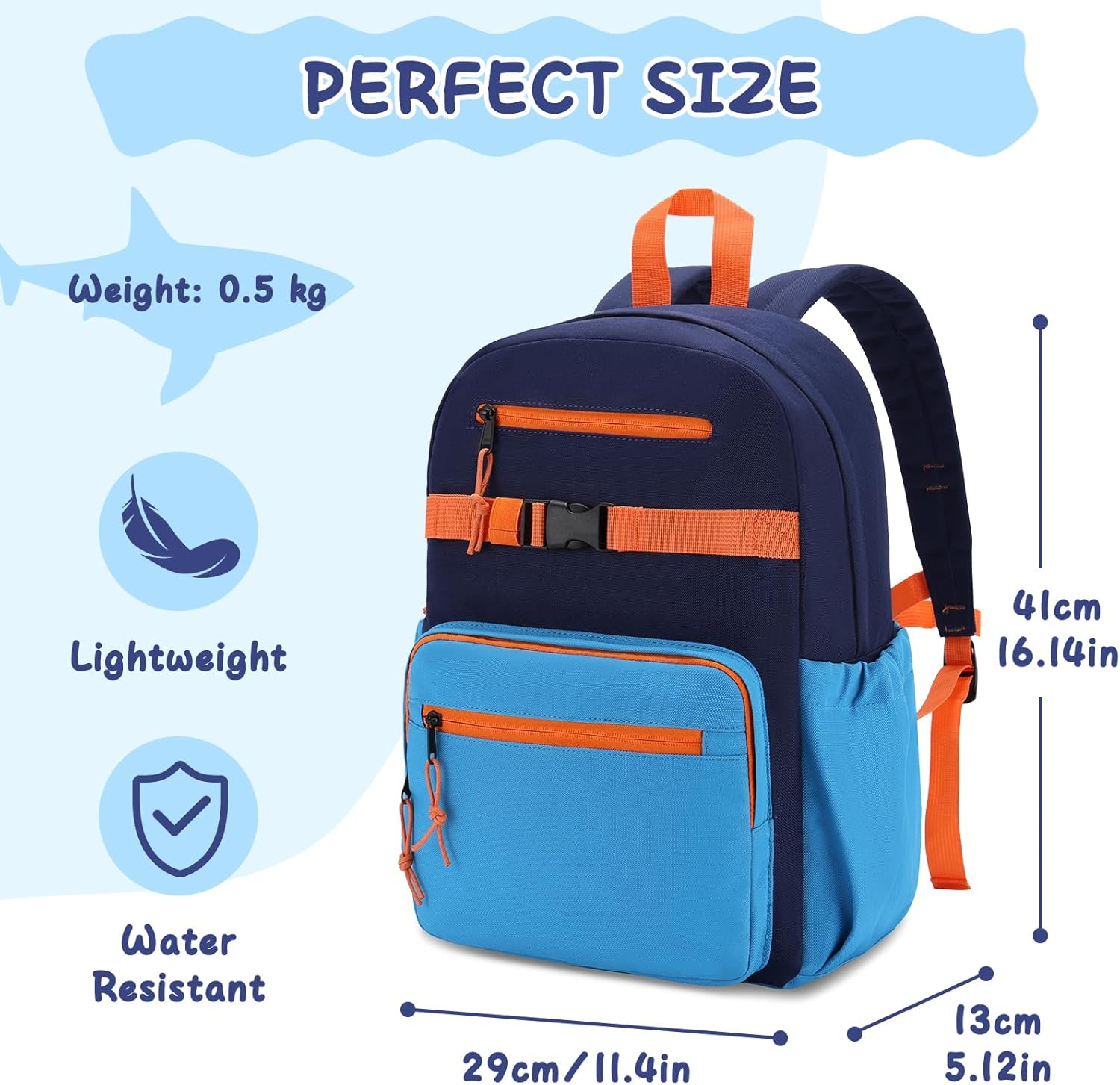 Toddler Kids Backpack,Ravuo Cute Preschool Bag for Boys Girls Lightweight Water Resistant School Bookbag with Chest Strap image number 5