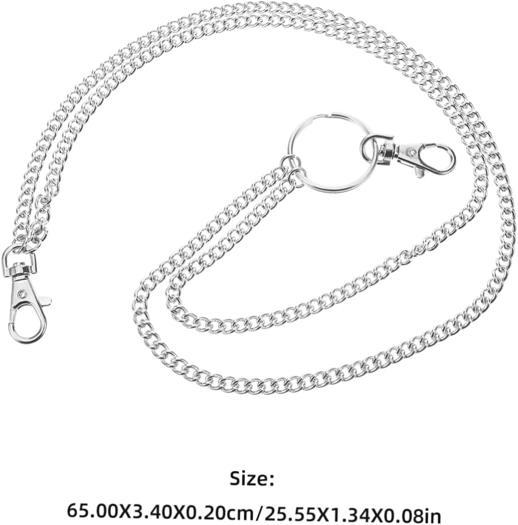 COSMEVIVI Pants Chains for Men Punk Style Metal Jean Chain Wallet Clasp Streetwear Accessory for Boys and Men image number 5