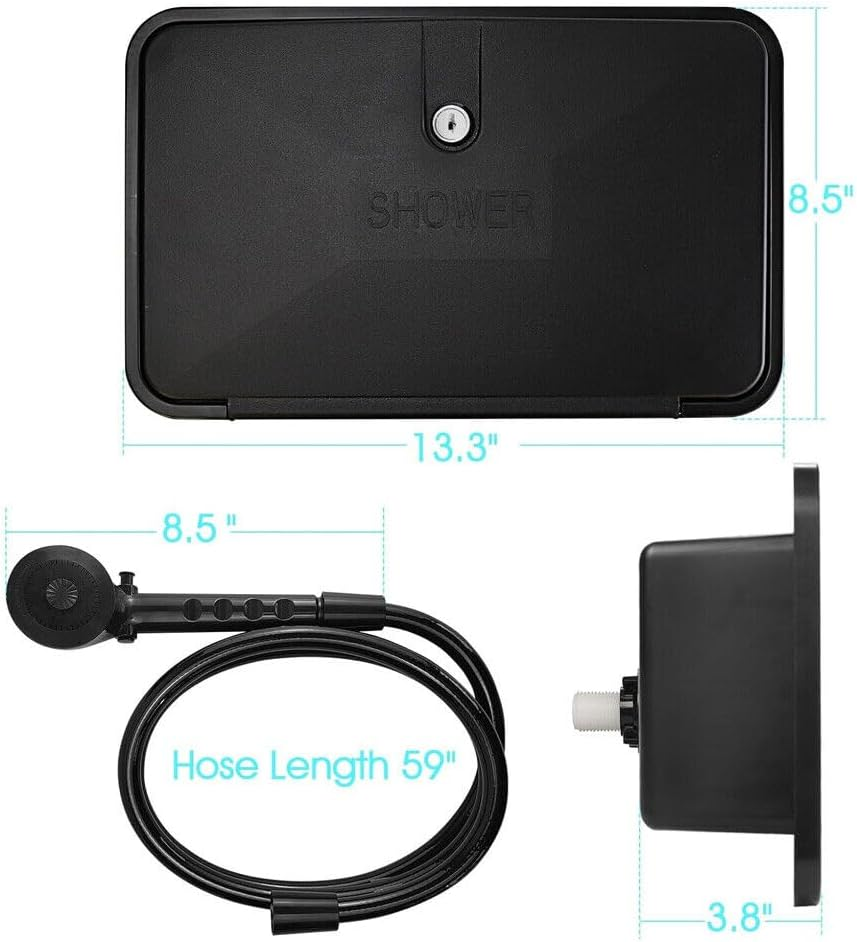 RV External Exterior Shower Box Kit for Boat Marine Camper Motorhome Caravan image number 6