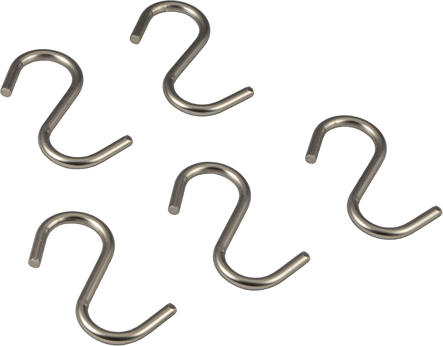 Gedotec Design Kitchen Railing Wall Rail System Stainless Steel Look Railing Set Length: 600 Mm Railing System with 5 S-Hooks with Mounting Material 1 Complete Set Metal Kitchen Rail image number 2