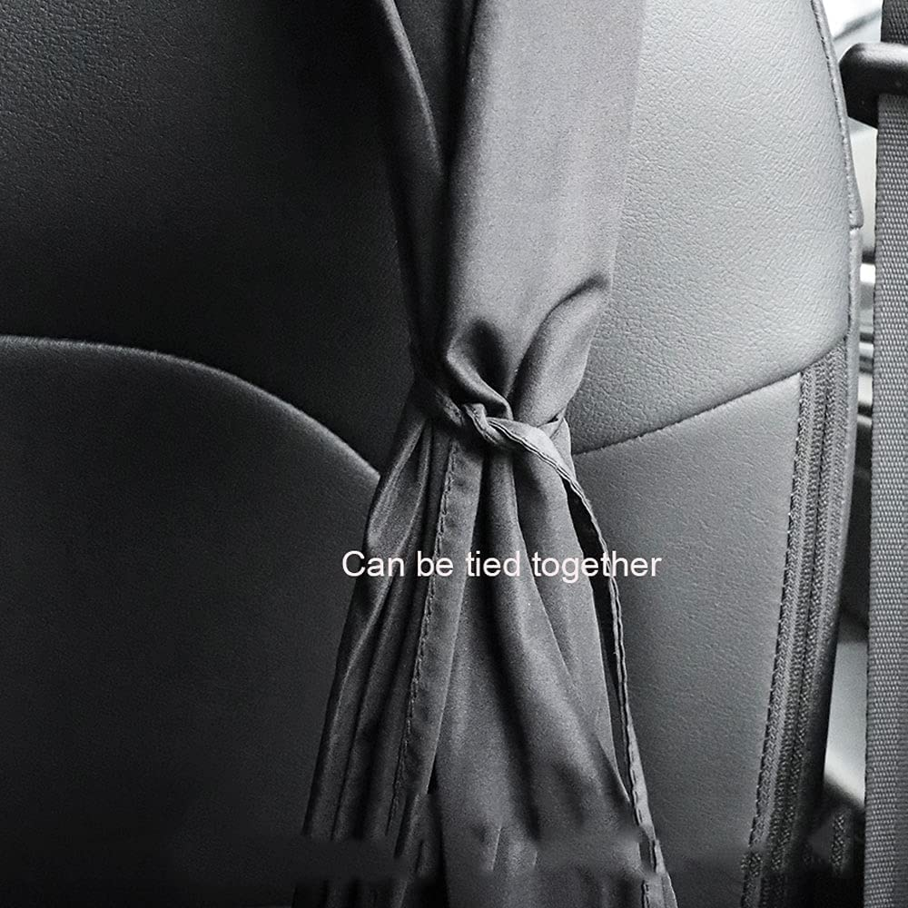 Ovege Car Divider Curtains Sun Shade-Privacy Travel Nap Night Car Camping Detachable Simple Curtain(Black, Back Seat-1Pcs) image number 3