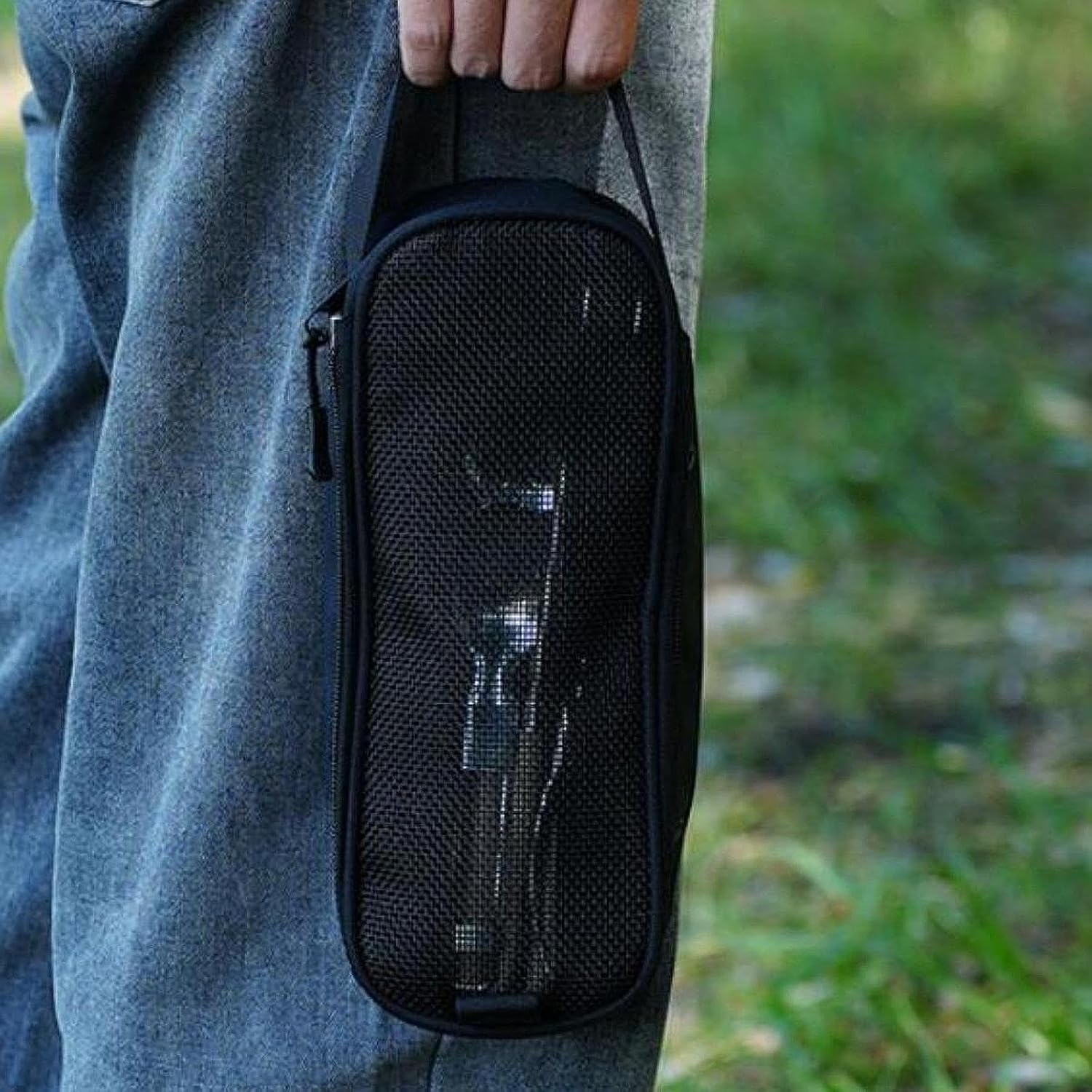 TENOL Cutlery Bag Tableware Storage Package Portable Mess Case Kitchen Mesh Case Camping Tableware Storage Bag for Camping, Hiking