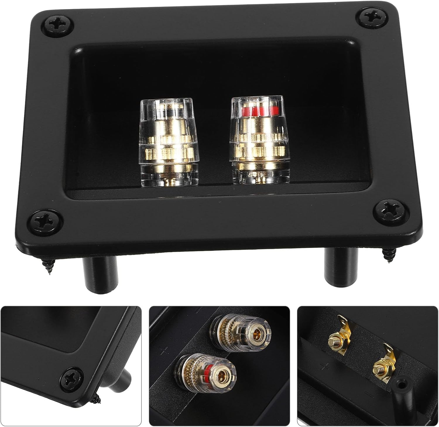 Vaguelly Junction Box 2-Way Speaker Wall Plate Loudspeaker Connector Terminal Cup Sound Equipment Accessory for Home Audio Systems image number 4