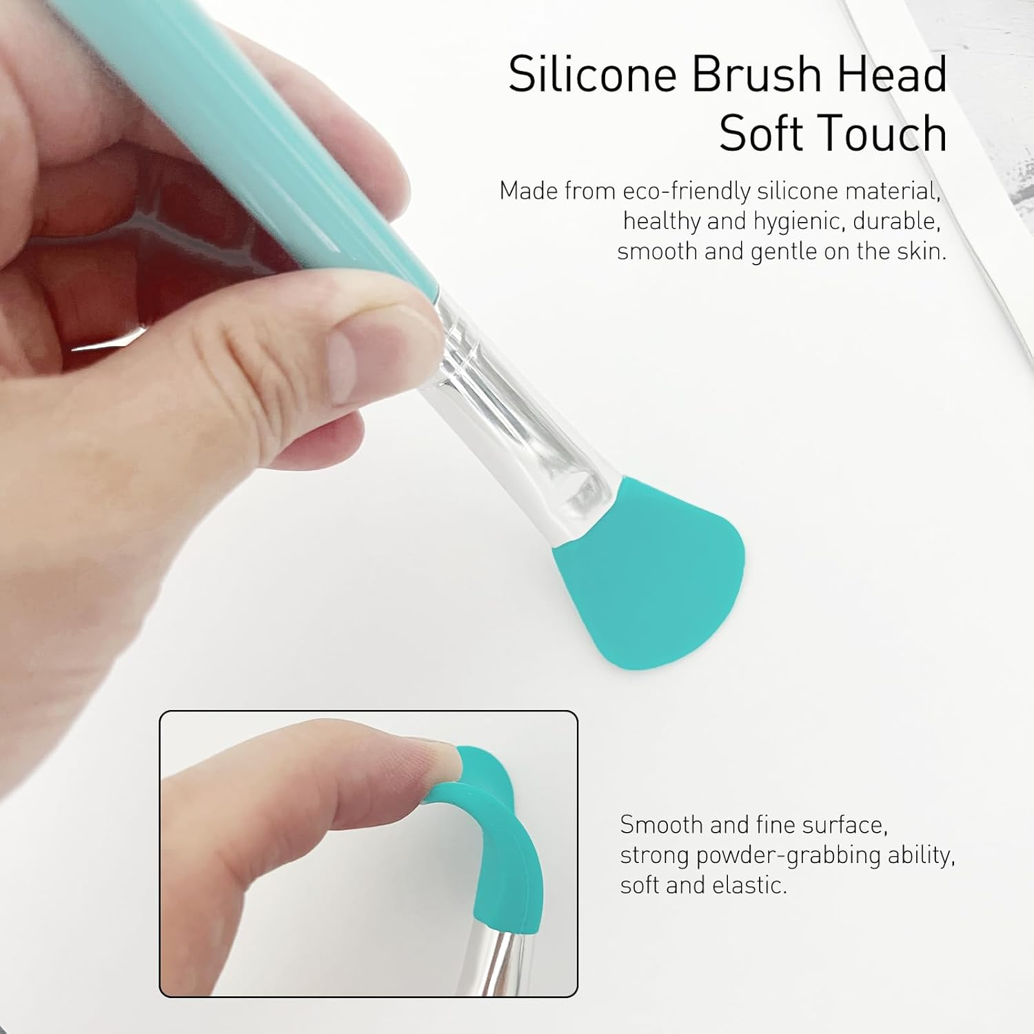 7 Pcs Silicone Brush Applicator Kit for Cream Makeup Products and UV Resin Epoxy Art Crafting image number 5