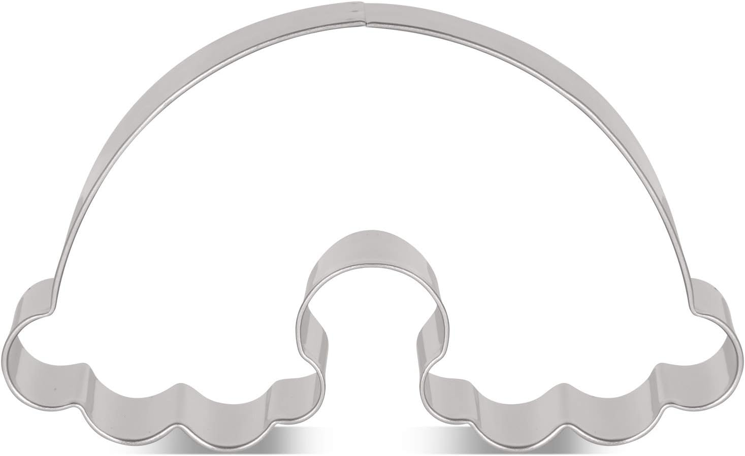 LILIAO Rainbow Cookie Cutter for Kids - 4 X 2.4 Inches - Stainless Steel