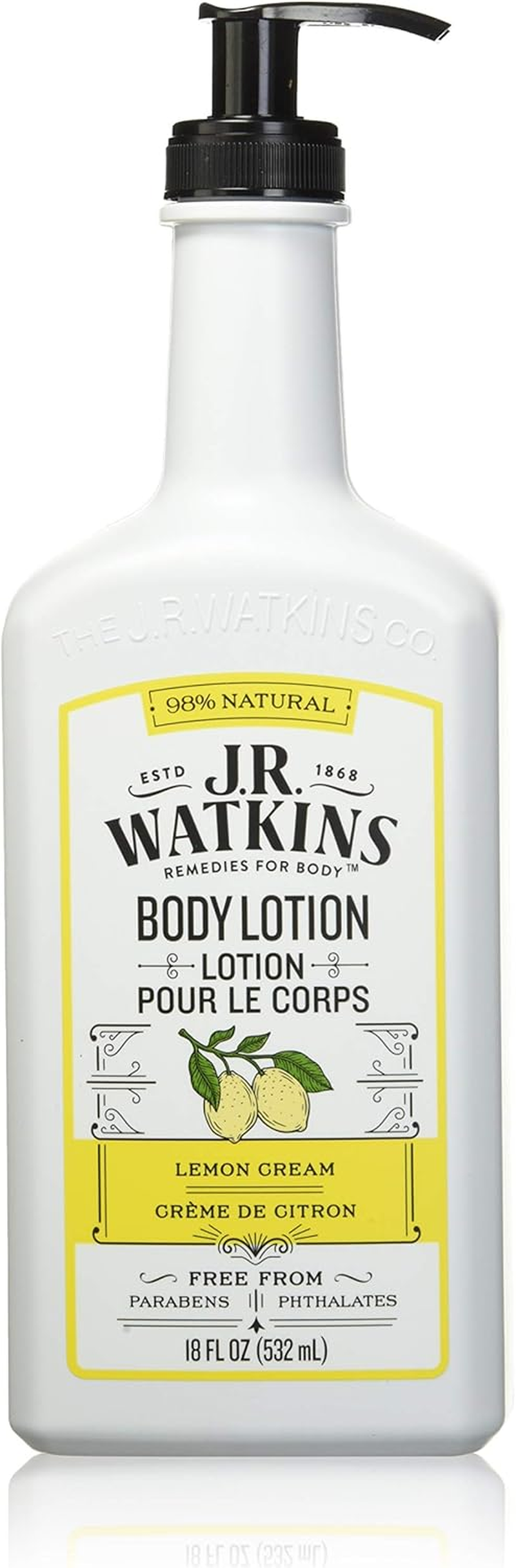 J.R. Watkins Daily Moisturizing Lotion (Lemon Cream) - 18 Ounces