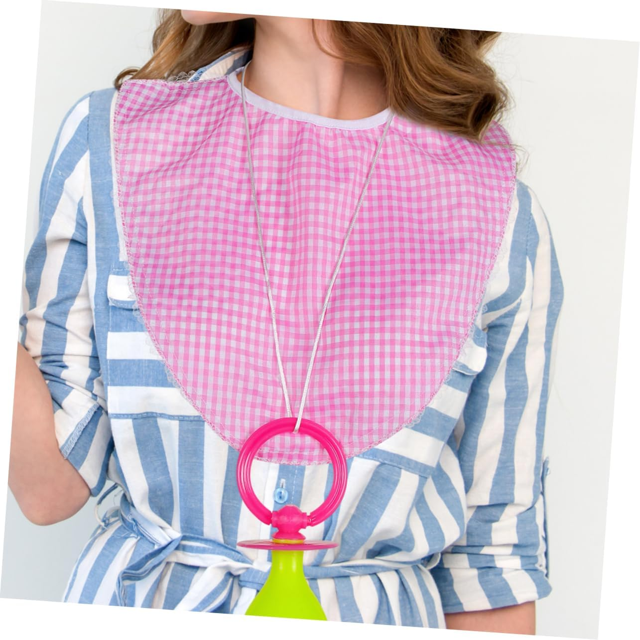 Ciieeo 2Pcs Large Fake Pacifier Props Oversized Adult Size Cosplay Costume Accessory for Parties Photo Booths image number 6