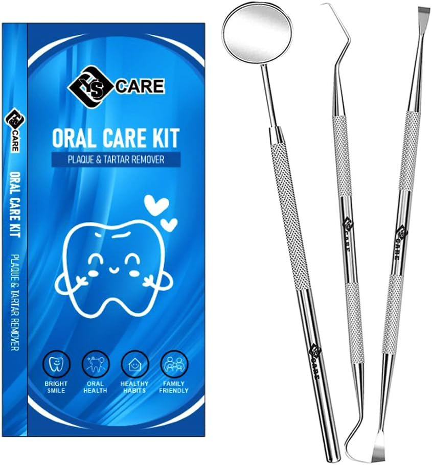 Dental Care Set Mouth Mirror Oral Care Plaque Remover Teeth Inspection Mirror Dentist Oral Teeth Checking Dental Kit Tool 3Pcs image number 6