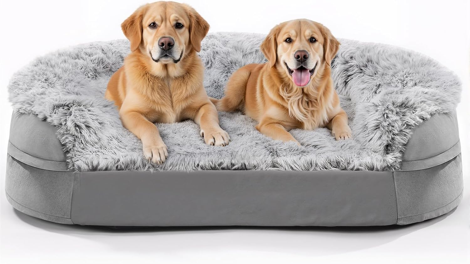 Stormhero Large Orthopedic Dog Bed - XL Dog Sofa Beds for Medium Large Dogs 121 X 89 Cm, Memory Foam Anxiety Pet Bed with Warm Mattress Cushion, Washable Dog Bedding Firm Support, Cozy Pet Crate Bed image number 4