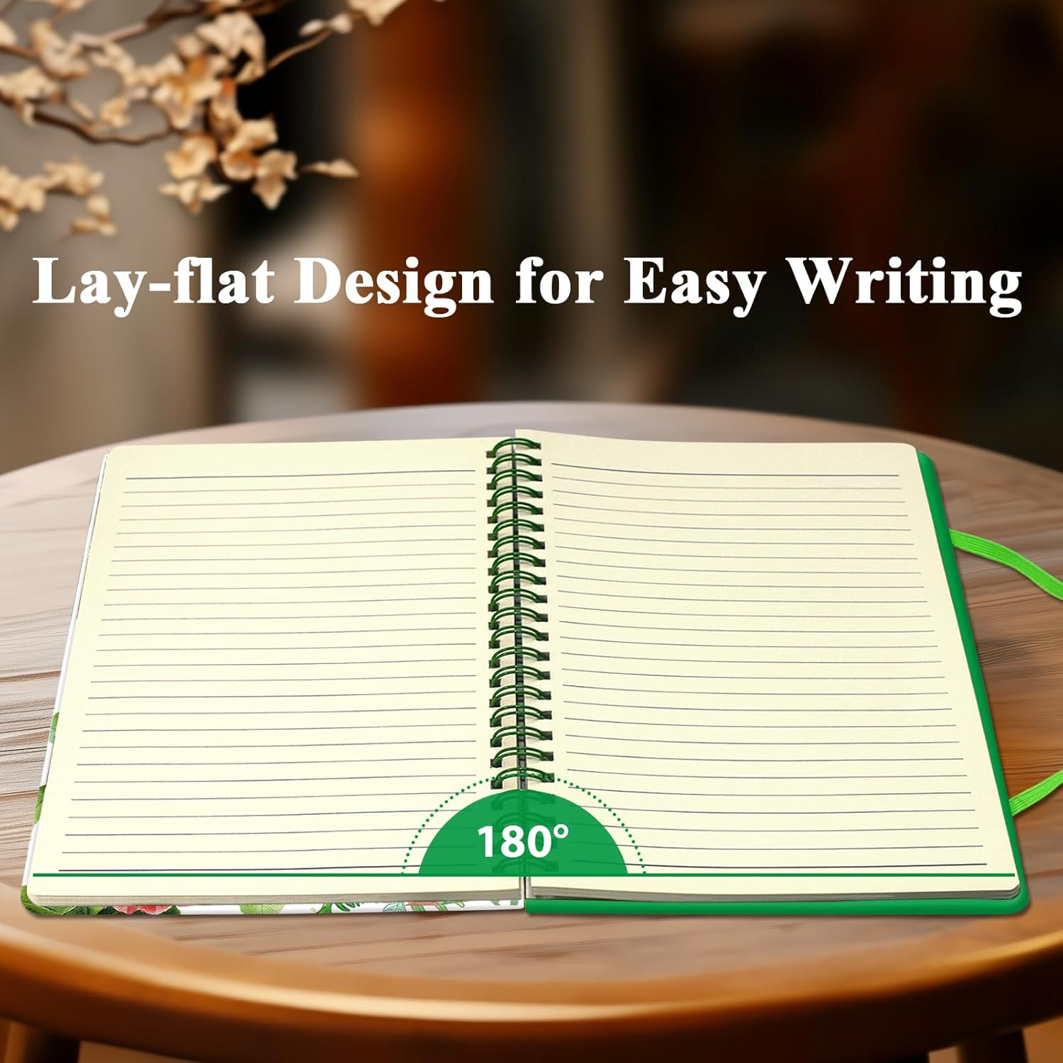 4Pack A5 Spiral Notebook, 160 Lined Pages 8.3X5.7" Hardcover Small Spiral Journal Bulks for Writing Note Taking Office Work Women Great Gifts