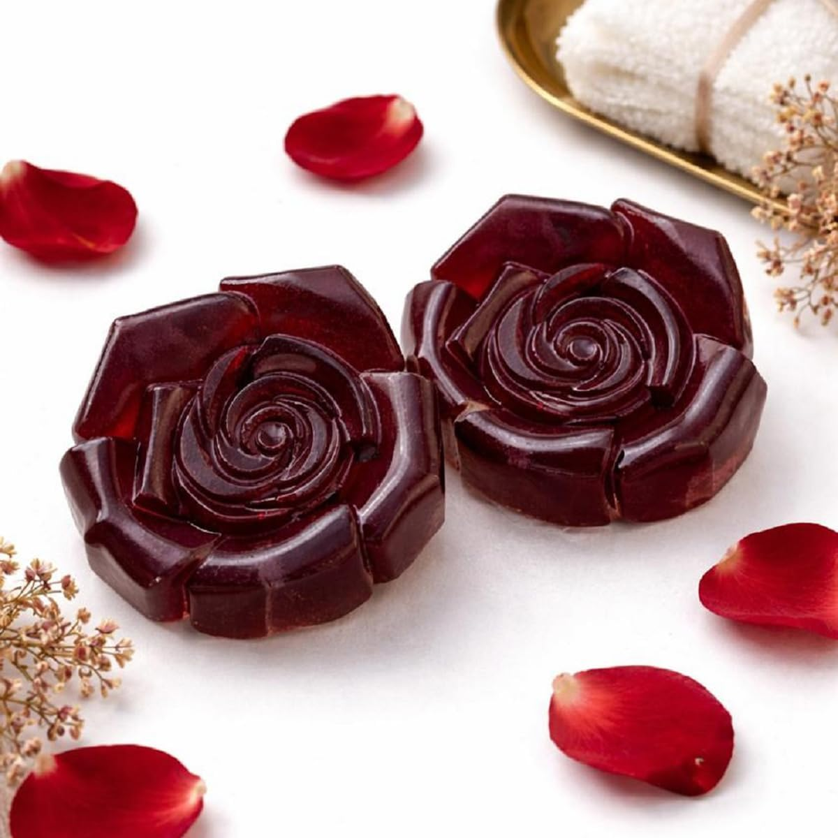 The Bath Stories Organic Handmade Red Wine Soap 2X90 Gms.(Pack of 2) image number 3