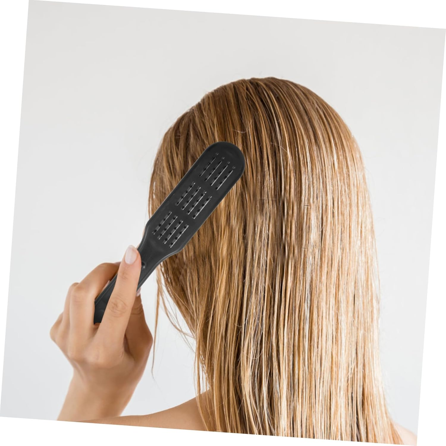 DONFAMDS Hair Straightening Comb Double Sided Static Hair Styling Brush Ergonomic Portable Design for Easy Use for Home Travel Hair Straightening Tool image number 5