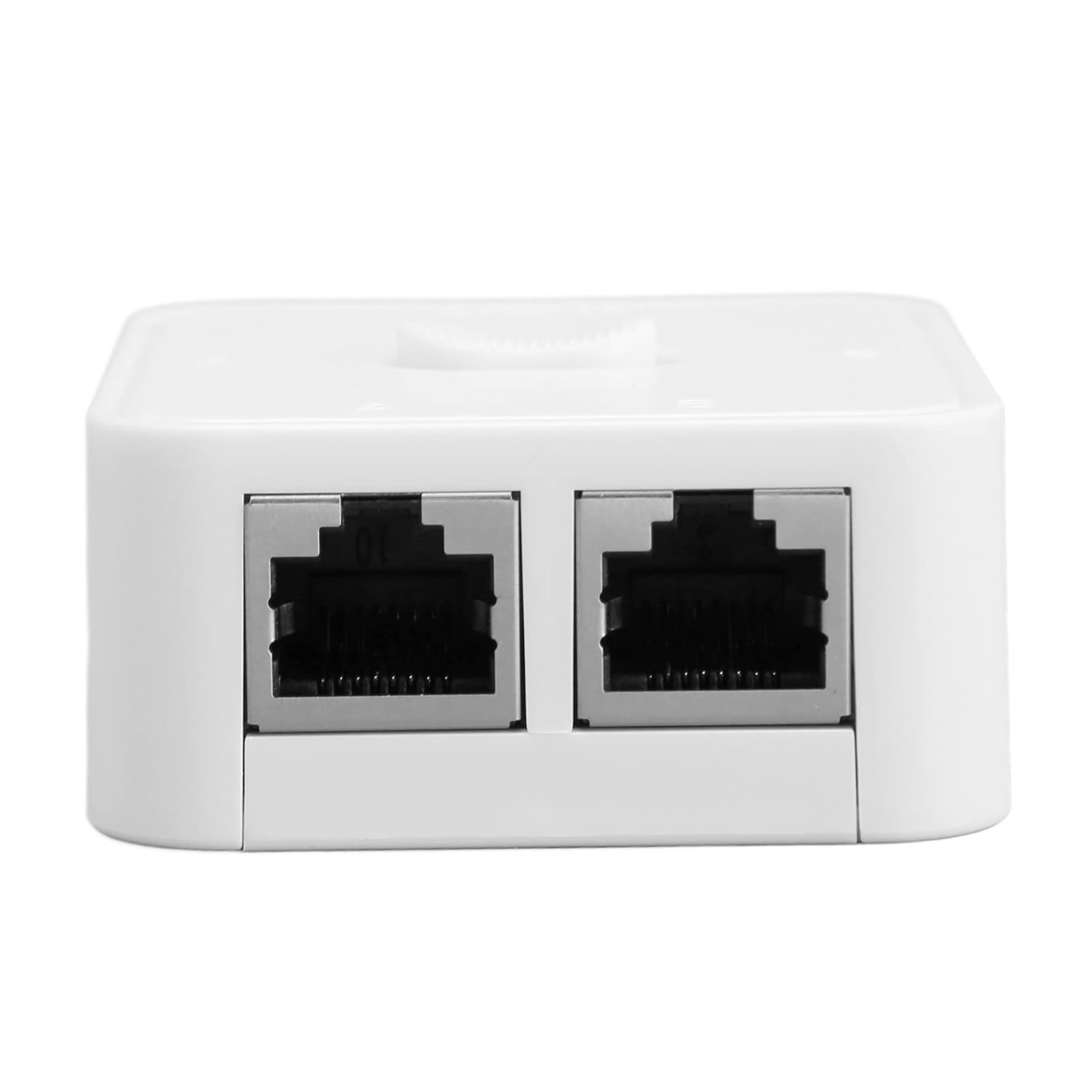 Zopsc 2 Port Gigabit Network Switch, 10/100/1000Mbps POE Extender, Ethernet Repeater, RJ45, White image number 3