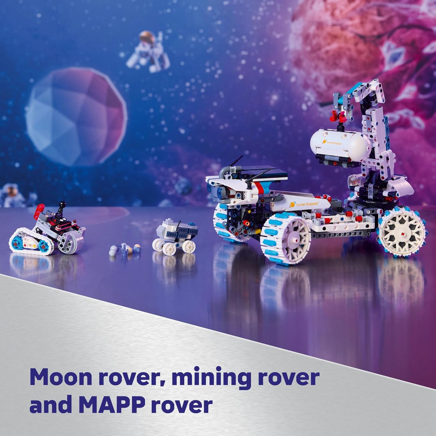 LEGO&reg; Technic Lunar Outpost&trade; Moon Rover Space Vehicle 42211 Kids&rsquo; Building Set, Toy for Boys and Girls Aged 10 Years Old and over Who Enjoy Science Kits and Robots, STEM Toy image number 6