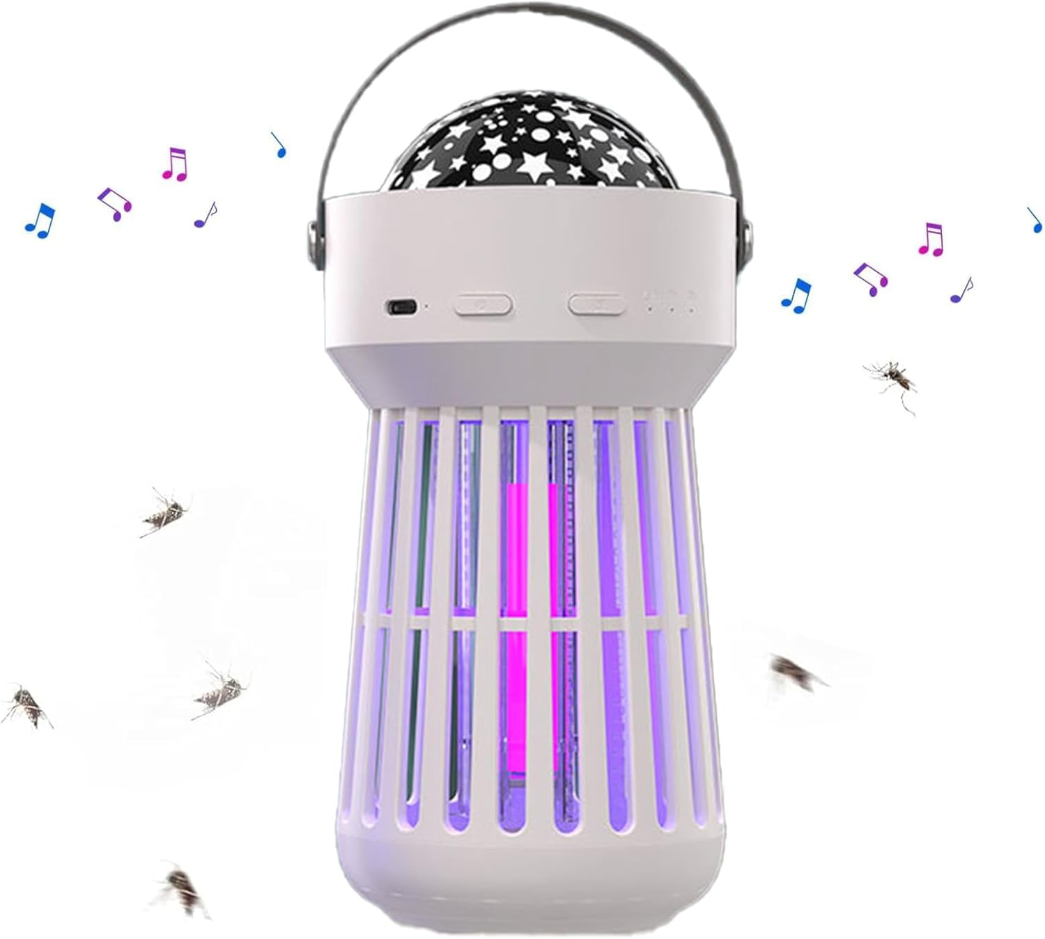 Bug Zapper Outdoor & Indoor, Rechargeable Mosquito Zapper with Projector, Portable Fly Zapper Killer, Electric Insect Zapper for Home, Kitchen, Backyard, Camping, Patio image number 1