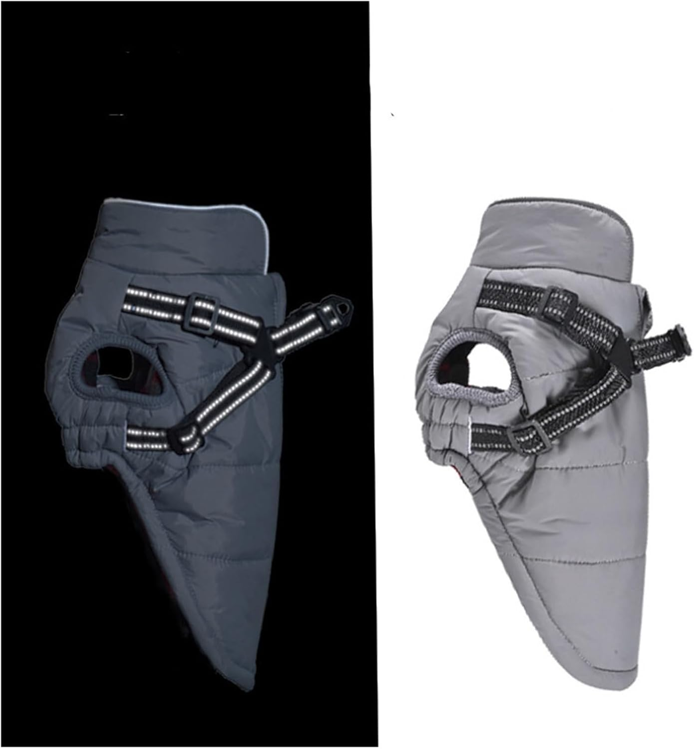 Dog Clothes Reflective Dog Harness Vest Dog Coat Jacket Winter Pet Apparel Pomeranian Poodle Bichon Schnauzer Welsh Corgi Clothes Warm (Color : Orange, Size : S) image number 3