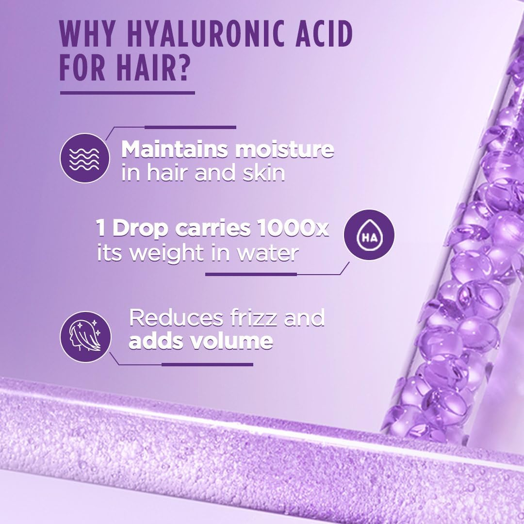 L&rsquo;Or&eacute;al Paris L'Oreal Hyaluron Moisture 72H Moisture Filling Shampoo | with Hyaluronic Acid | for Dry & Dehydrated Hair | Adds Shine & Bounce 340Ml image number 4