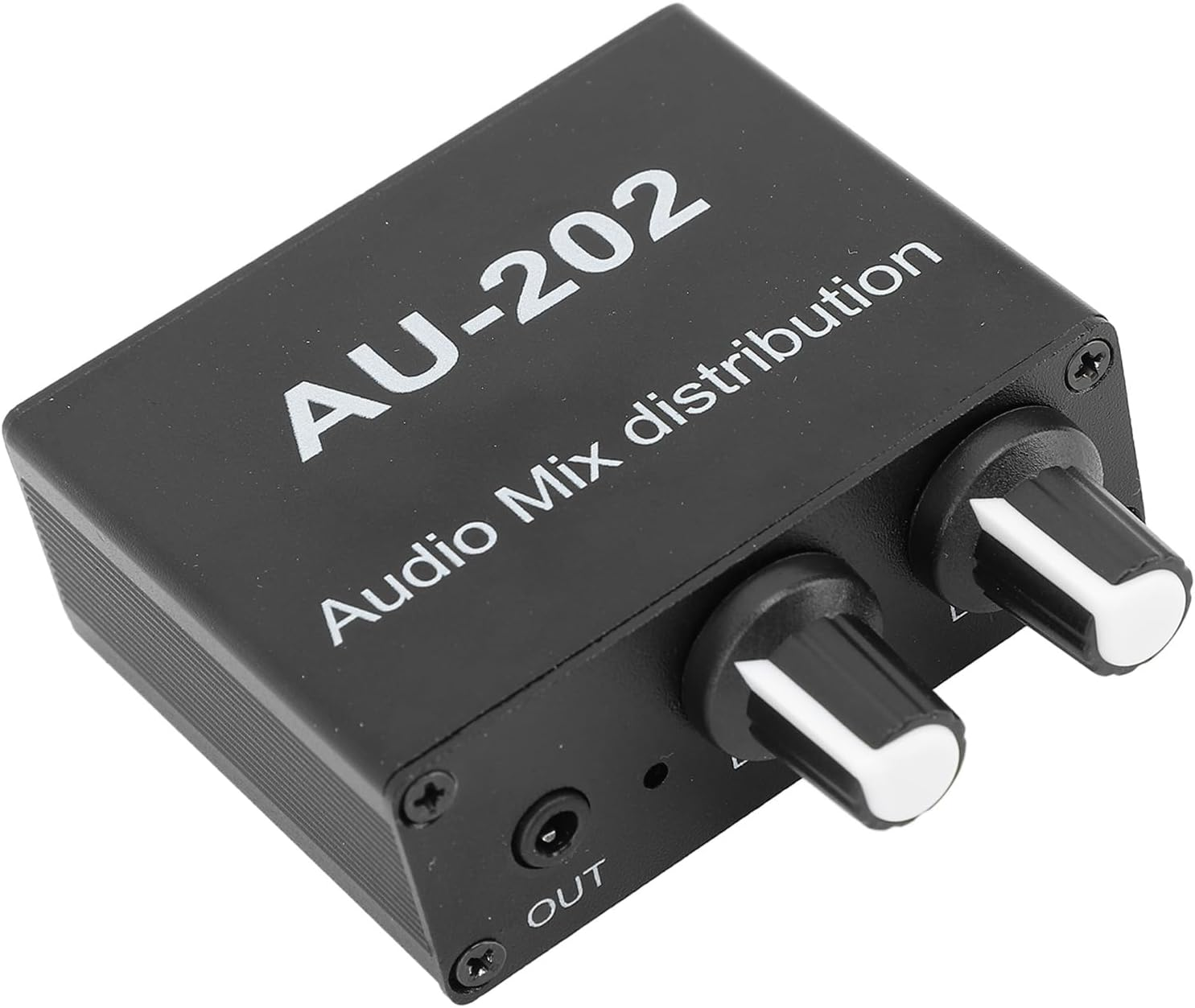 Headphone Amplifier 3.5Mm Mixer, 2 in 2 Out Stereo Mixer, 2 Channel Stereo Mixer Low Noise Independent Volume Control Small Sound Mixer for Headphone image number 1