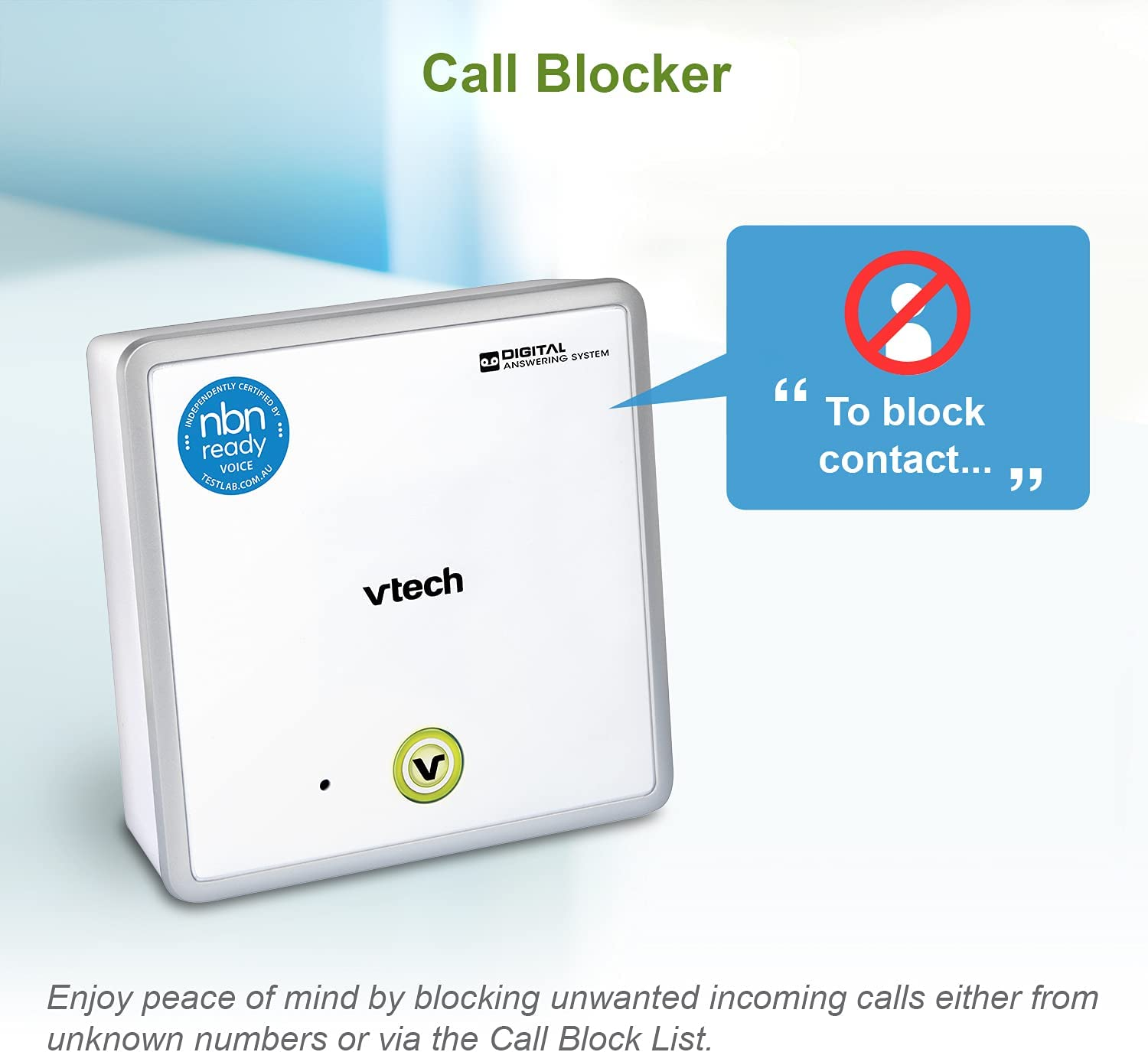 Vtech Simple Cordless Bundle - NBN Ready Phone System - 2 Handsets - Black image number 4