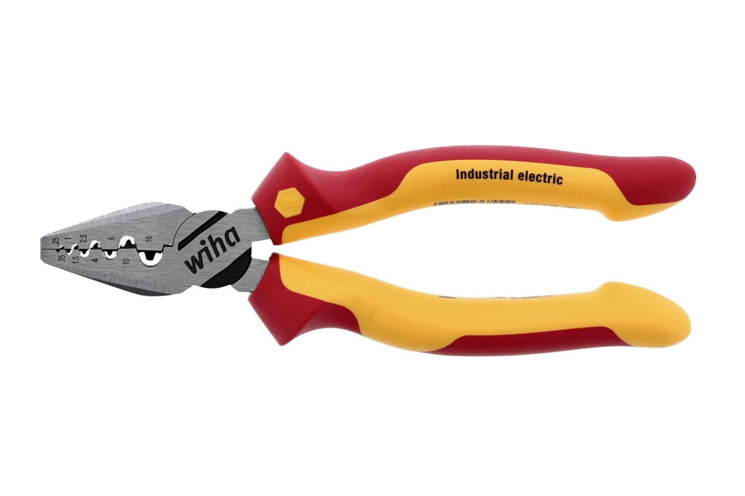 Wiha 32945 7-Inch Insulated Industrial Crimping Pliers image number 2