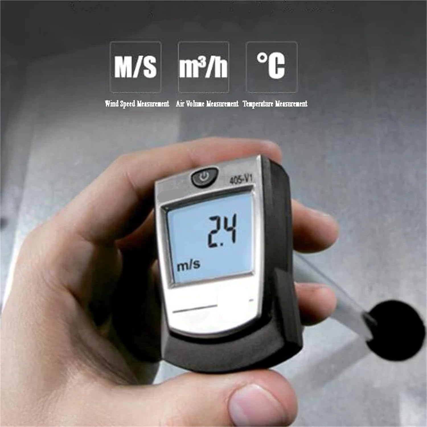 Thermal Anemometer with Duct Holder Air/Wind Flow Volume Speed Temperature Meter Tester image number 5