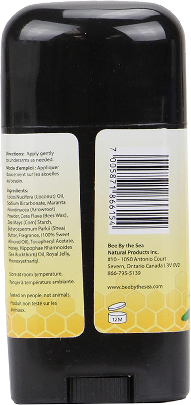 Bee by the Sea Buckthorn and Honey Chemical Free Natural Deodorant 2.6 Ounces image number 4