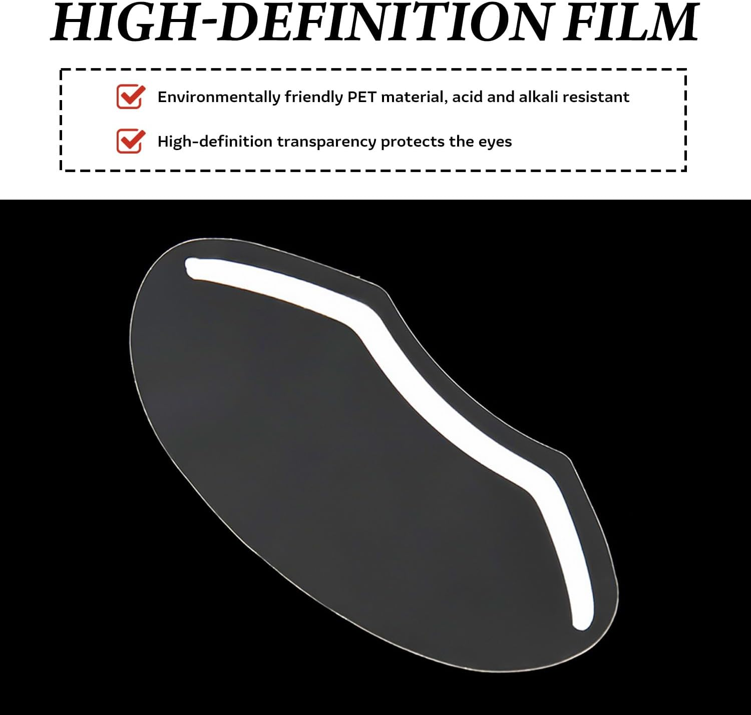 WALWAL 50 Pcs Clear Disposable Shower Face Shield Visors, Eye Protectors for Haircut Hair Dye and Eyelash Aftercare image number 1