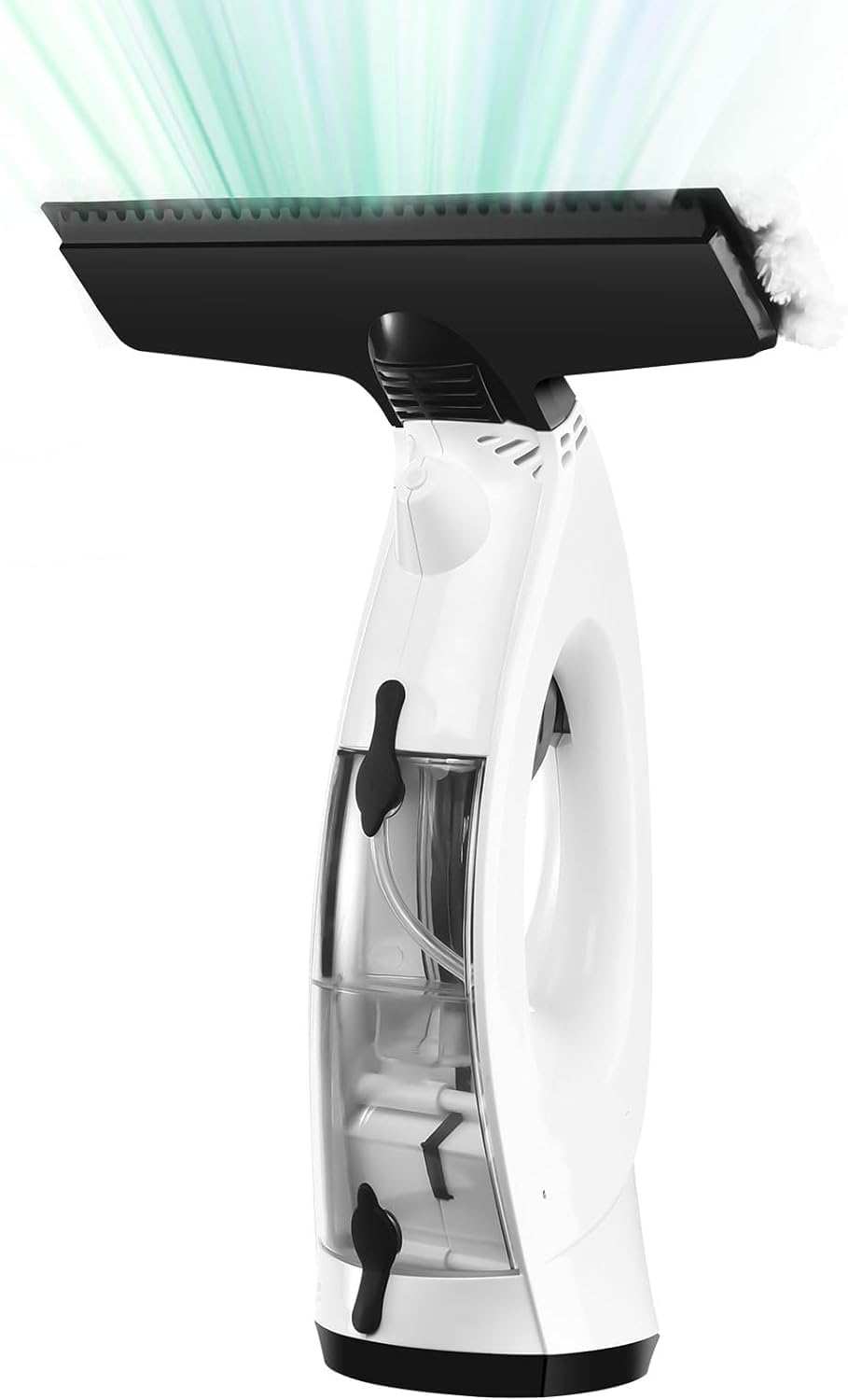 Posuu Window Vacuum Squeegee, 3 in 1 Cordless Window Vacuum Cleaner, Rechargeable Window Vac with Spray/Squeegee/Vacuum, Electric Squeegee for Windows, Tiles, Mirrors, Car Windshield