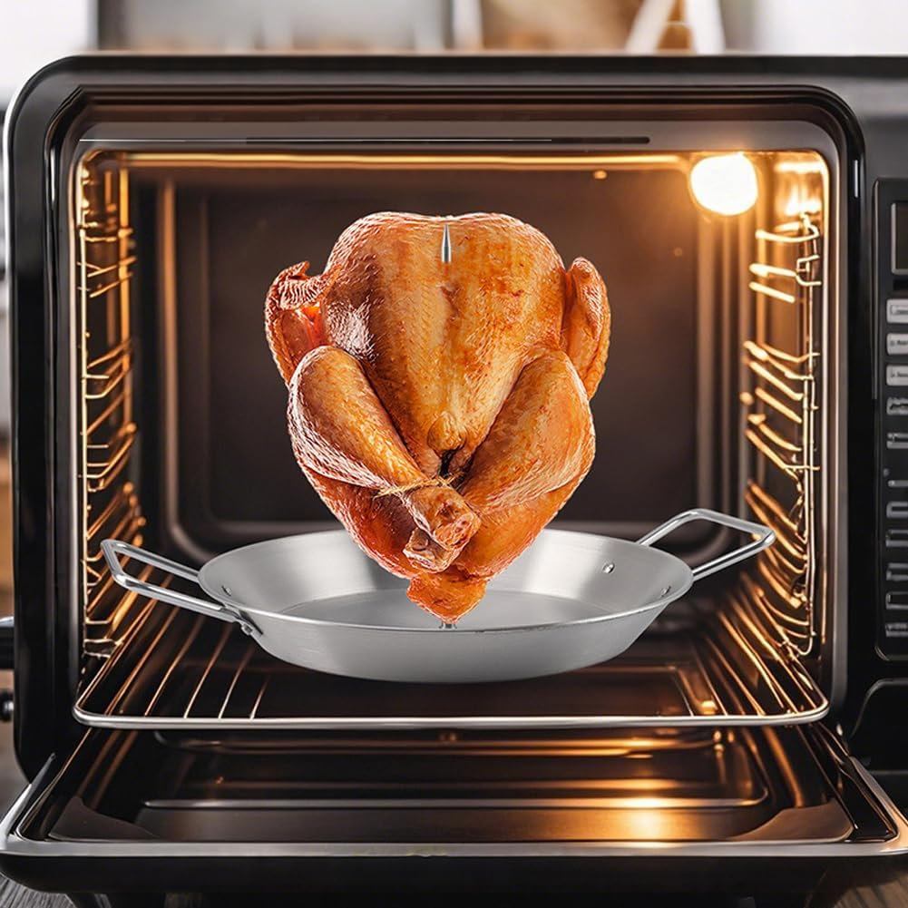 Stainless Steel Al Pastor Skewer Set for Grill, Brazilian Spit Stand with 5 Removable Skewer & 2 Brushes & BBQ Tongs,Perfect for Tacos Al Pastor, Shawarma, Kebabs, Smoker, Oven, BBQ&zwnj; image number 1