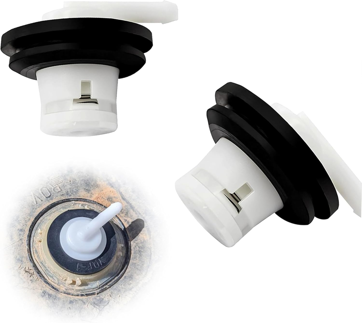 2 Pcs Tank Exhaust Valves with Sealing Sleeves,Gas Tank Vent Rollover Gasoline Tank Exhaust Valve,Vent Plug Vent Hole Return Vent Pipe,Replaces 5360058 911060 ﻿ image number 6