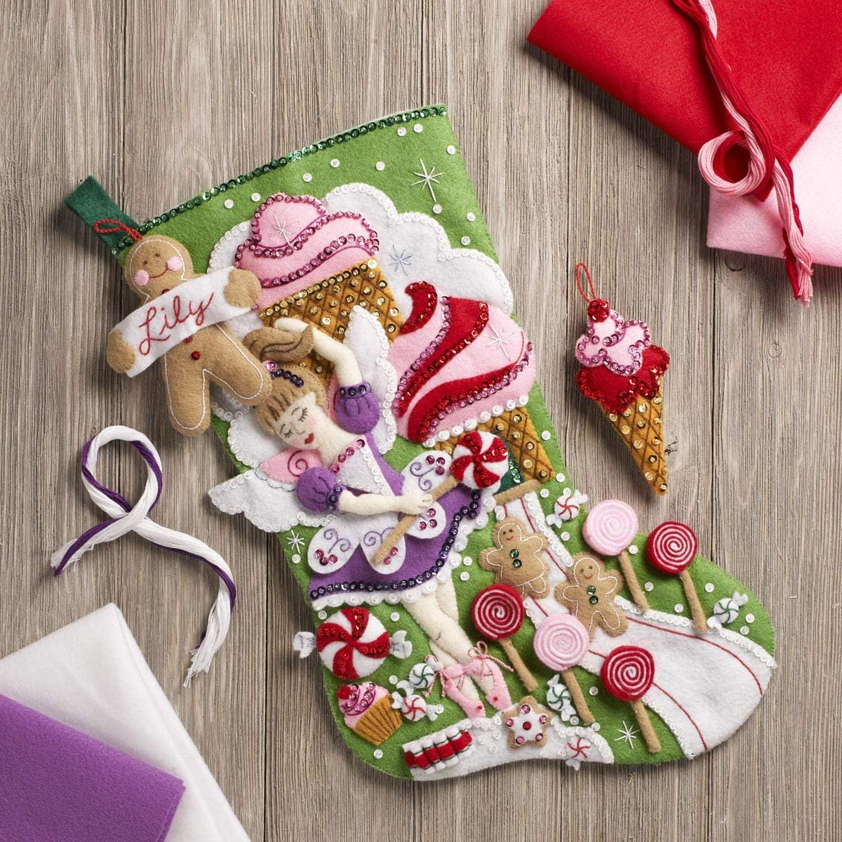 Bucilla Sugarland Fairy Stocking Kit image number 5