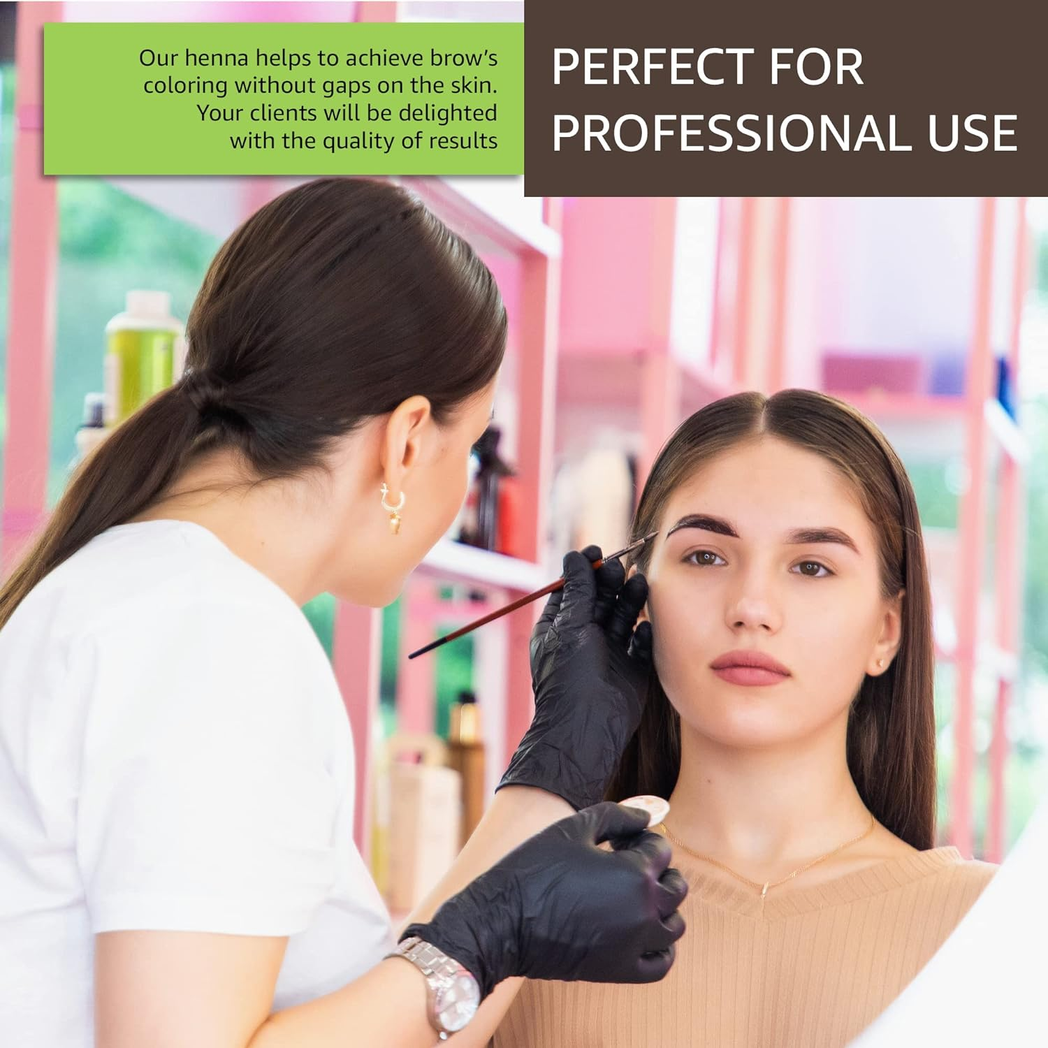 Browxenna Purely Natural Eyebrow Henna to Dye Tint and Stimulate Growth Brows to Make Semi Permanent Waterproof Brow Tint (106) image number 5