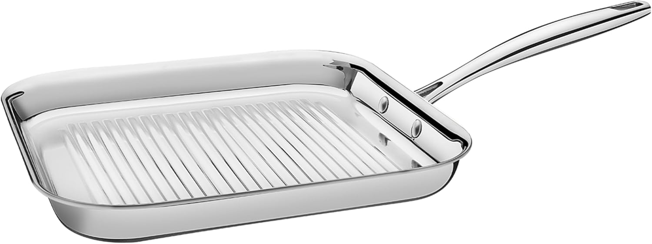Tramontina Grano Stainless Steel Griddle Pan, 1.9 Liter Capacity