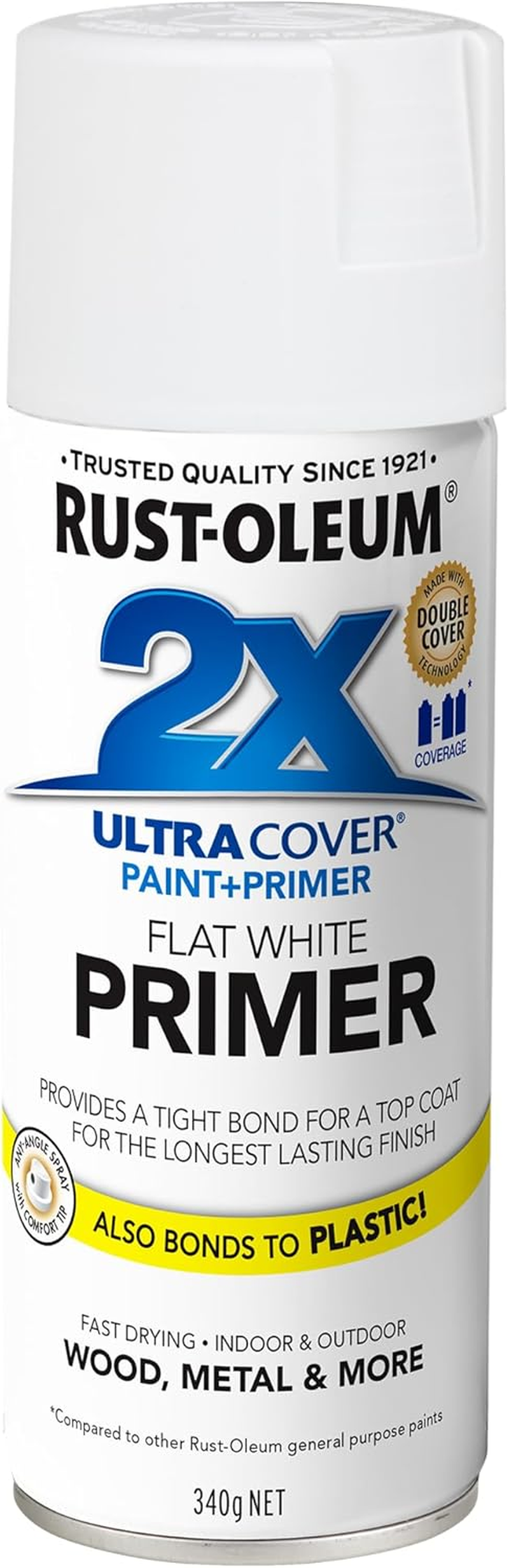 Rust-Oleum 2X Ultra Cover Primer Spray, White, 340 G (Pack of 6) image number 3
