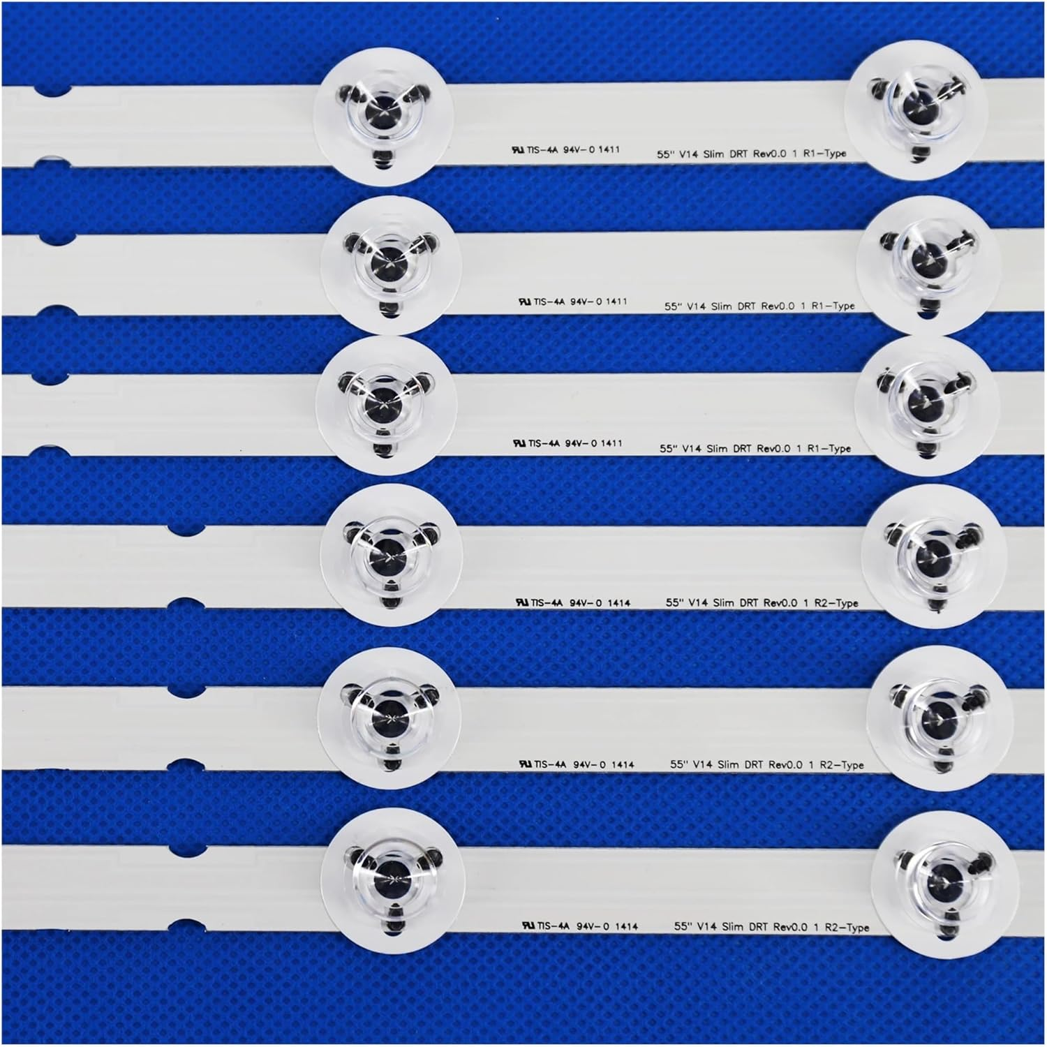 LED Backlight Strips Array for L-G 55 Inch TV55LB7200 LC550DUH-PGF1 55"V14 Slim DRT Rev0.0 R1 L1 6916L 1629A 1630A image number 4