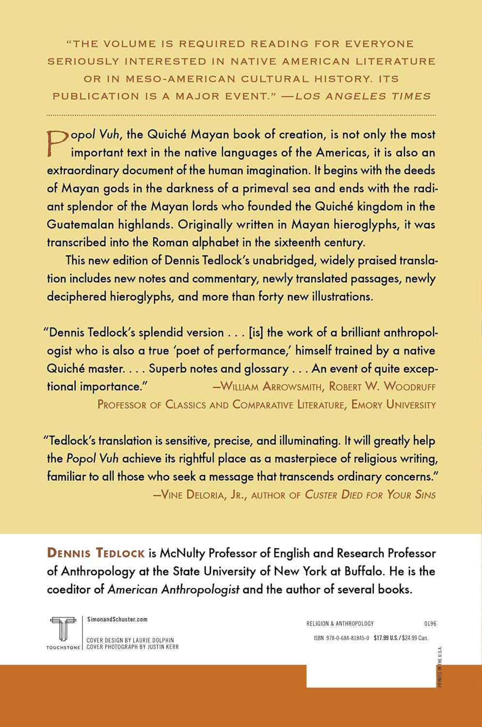 Popol Vuh: the Definitive Edition of the Mayan Book of the Dawn of Life and the Glories Of image number 1