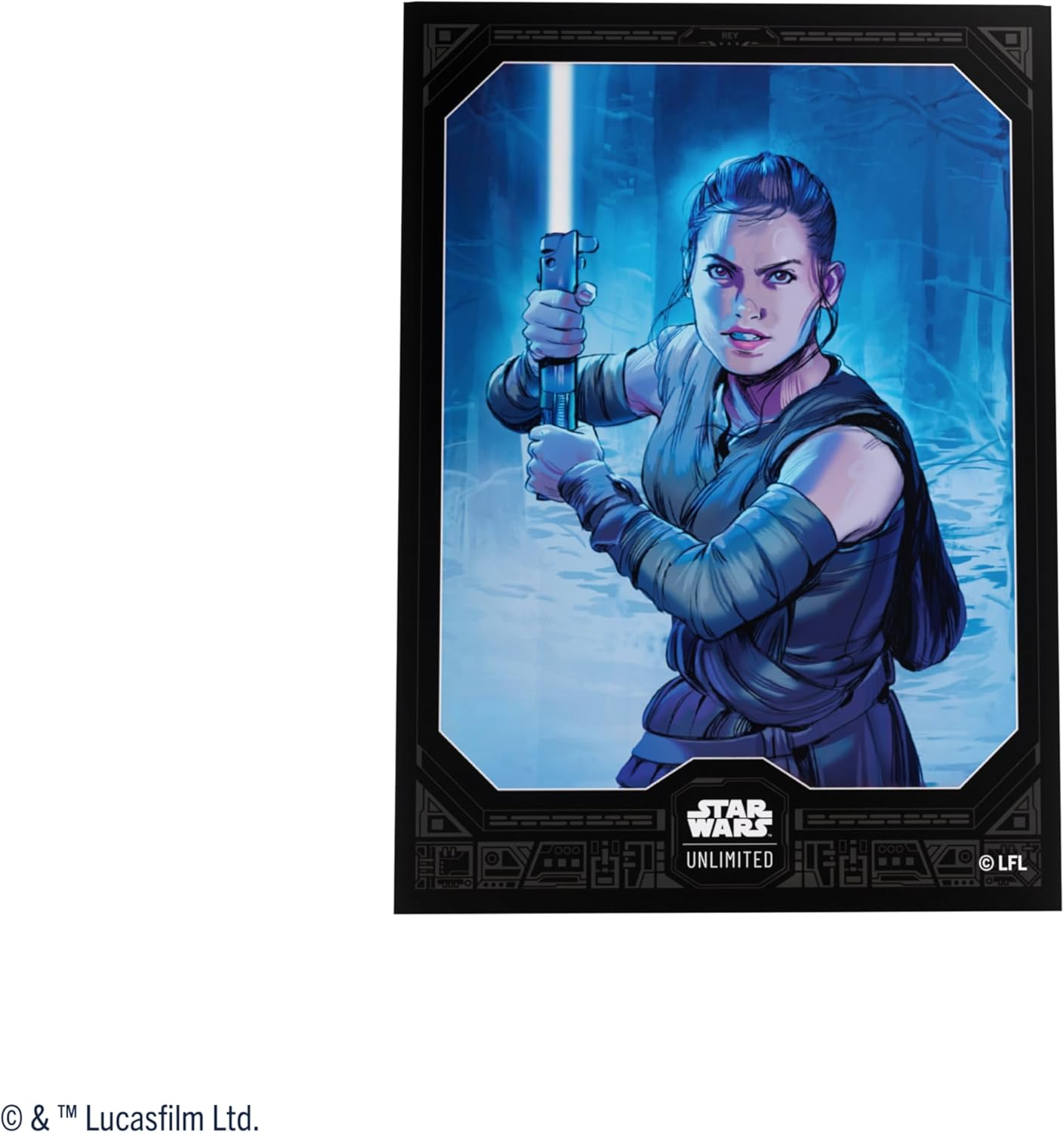 Gamegenic Star Wars: Rey Unlimited Art Sleeves, Grey image number 1