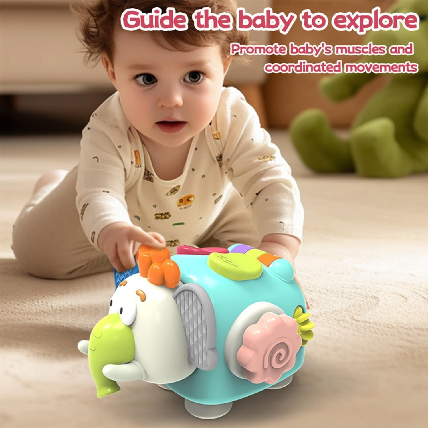 HOMIEST Montessori Busy Board Toddler Toys, Age 1-2, Sensory Development, Educational Activities, Unisex, No Batteries Required image number 1