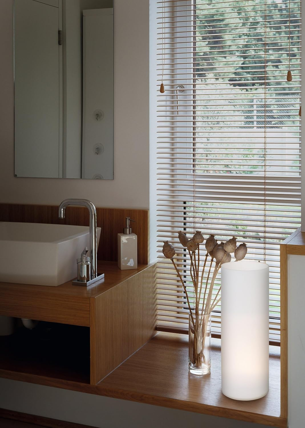 Eglo Table Lamp Geo, 1 Bulb Table Light, Bedside Lamp Made of Glass, Colour: White, Glass: Opal Matt, Socket: E27, Incl. Switch