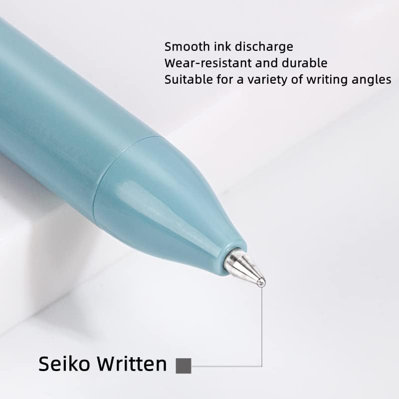 Deli NUSIGN Retractable Black Gel Pens Set of 5, 0.5 Mm