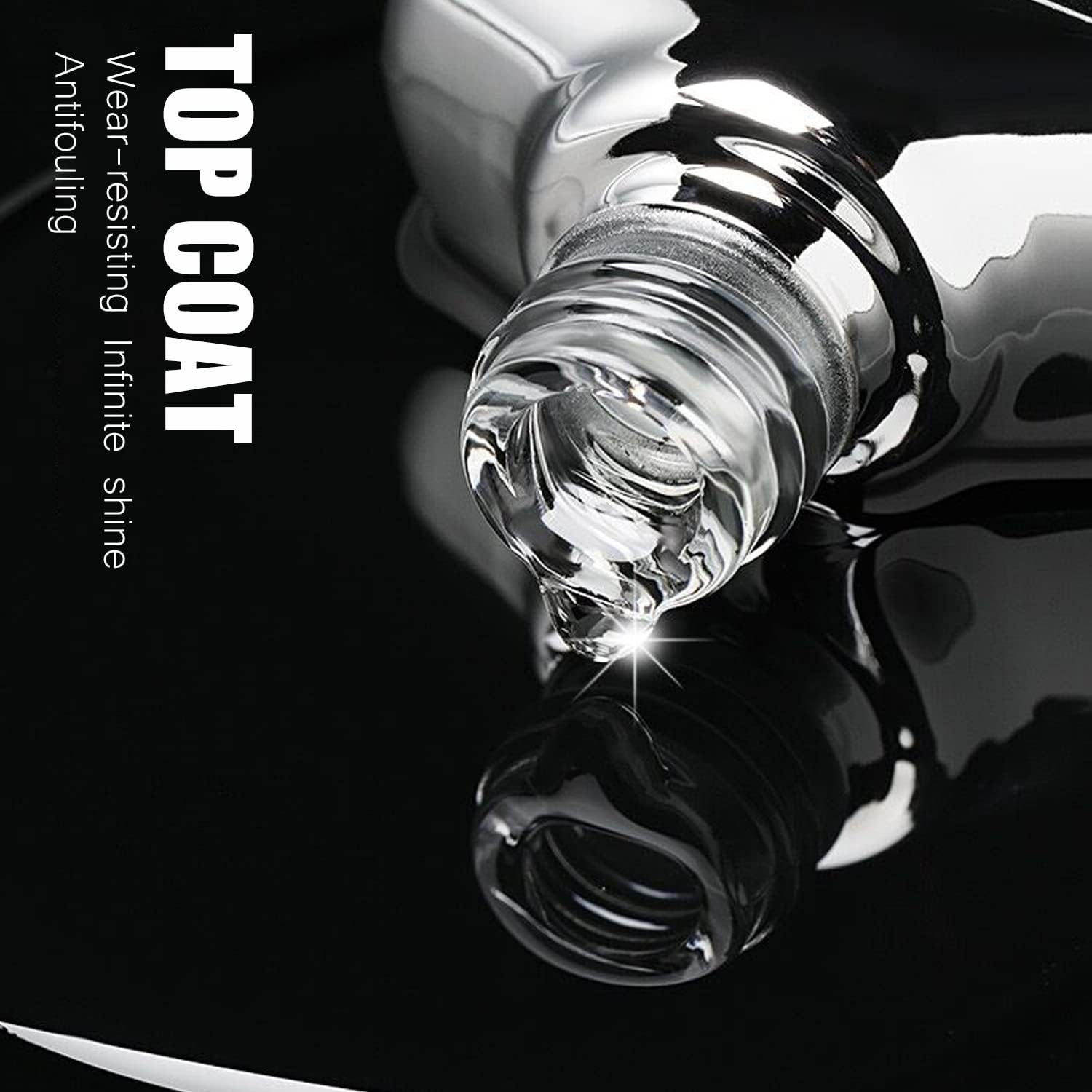 Vishine 16Ml Gel Polish Gel No Wipe Top Coat - Ultra Glossy Shine Finish and Long Lasting, Soak off Nail Lamp Gel, 0.54 Oz - 9D Cat Eye Gel -16Ml image number 2