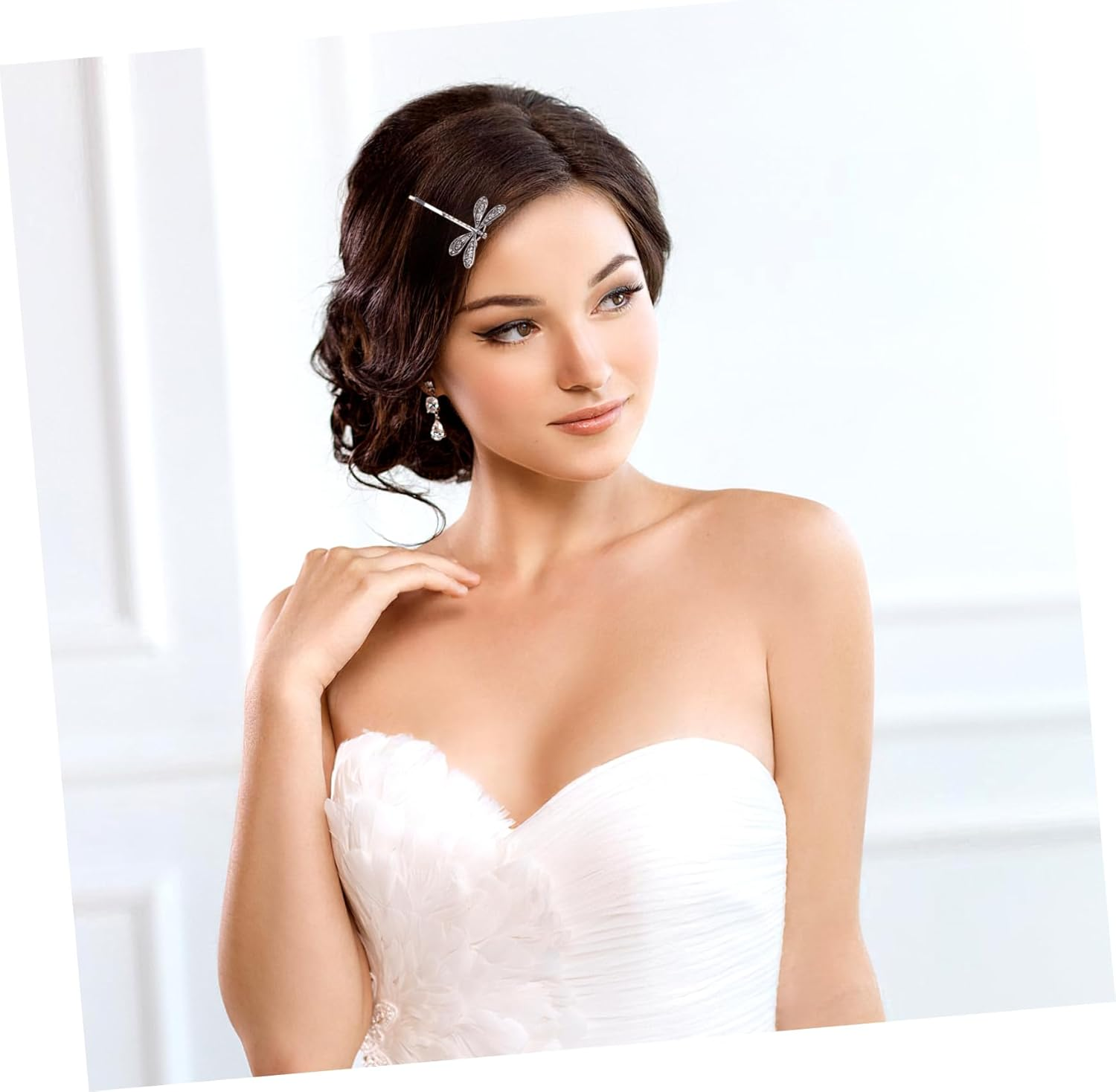 Didiseaon Dragonfly Hair Pins Metal 4Pcs for Christmas New Year Parties and Casual Wear image number 1