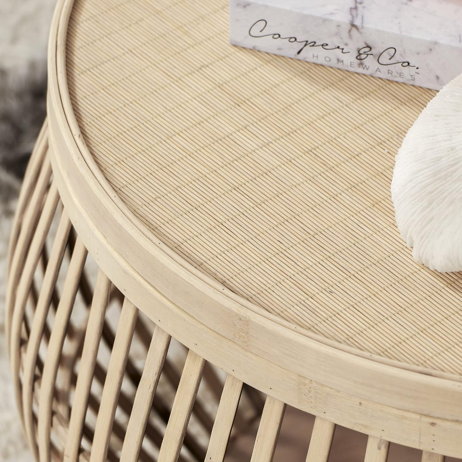 COOPER & CO. HOMEWARES Sara Set of 2 Bamboo Coffee Tables (FU0014-NA) image number 4