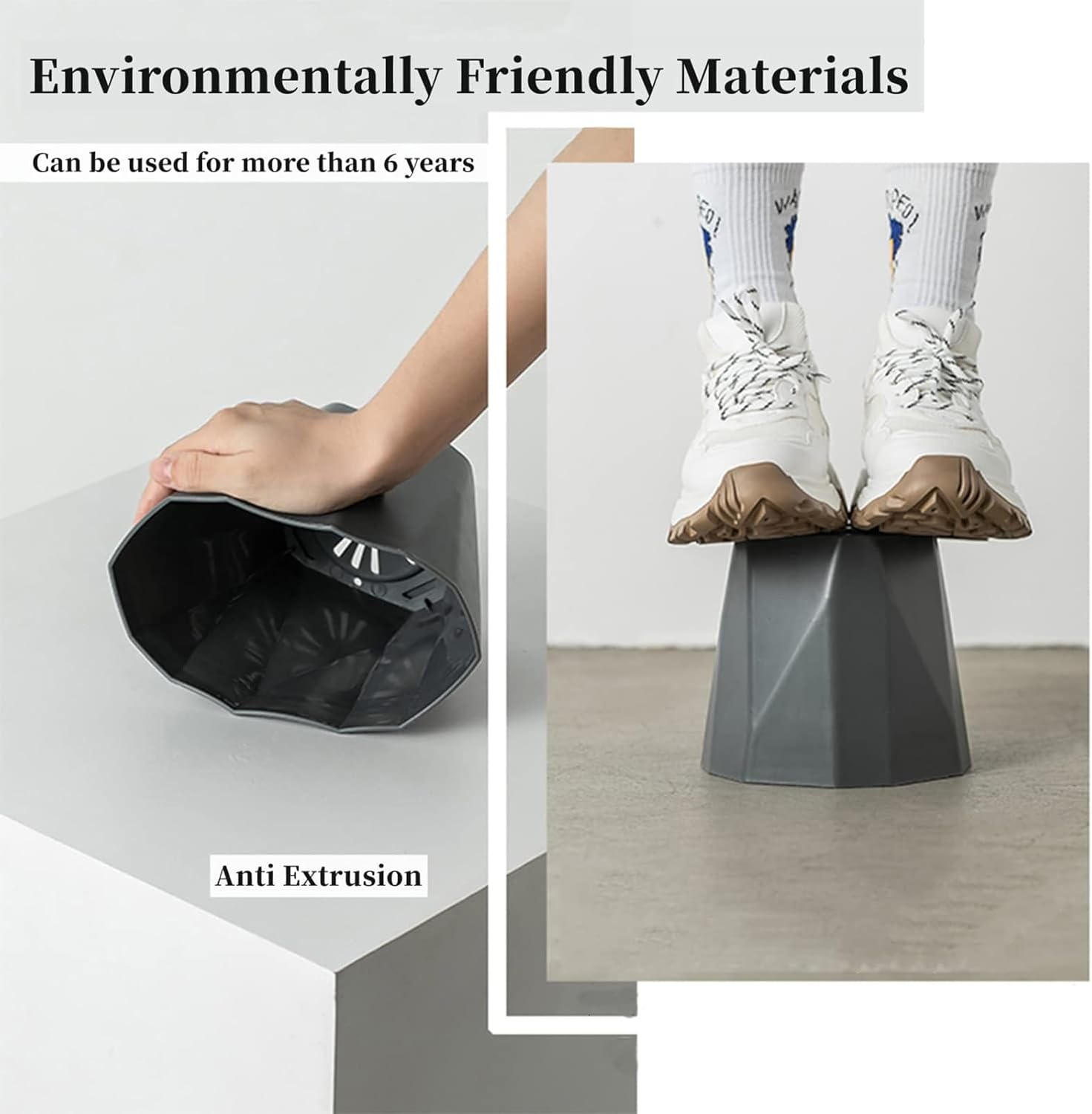 Cozioz Indoor & Outdoor Plant Pots, 12.7 Cm Plastic Flower Pots, Set of 6 with Drainage Holes and Saucers for Garden Use (12.7 Cm - 6 Pcs) image number 4