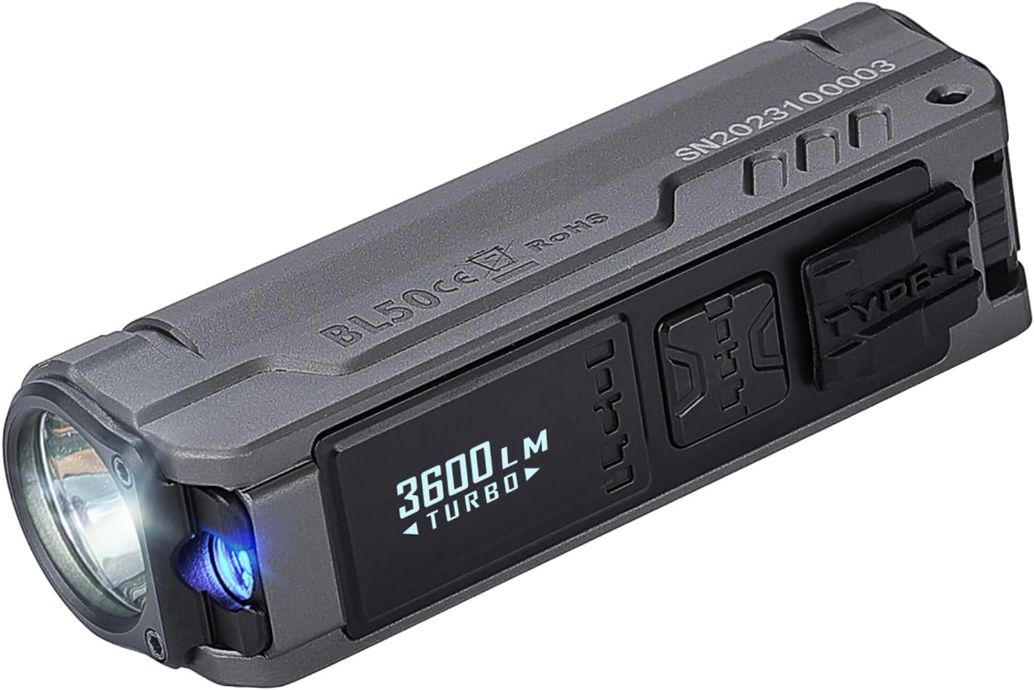 IMALENT BL50 EDC Torch, Bright 3600 Lumens Powerful 428M Long Range Flashlight Small Pocket Searchlight Tactical Strong Emergency Waterproof Torch Portable Household Outdoor Camping Walk Bike