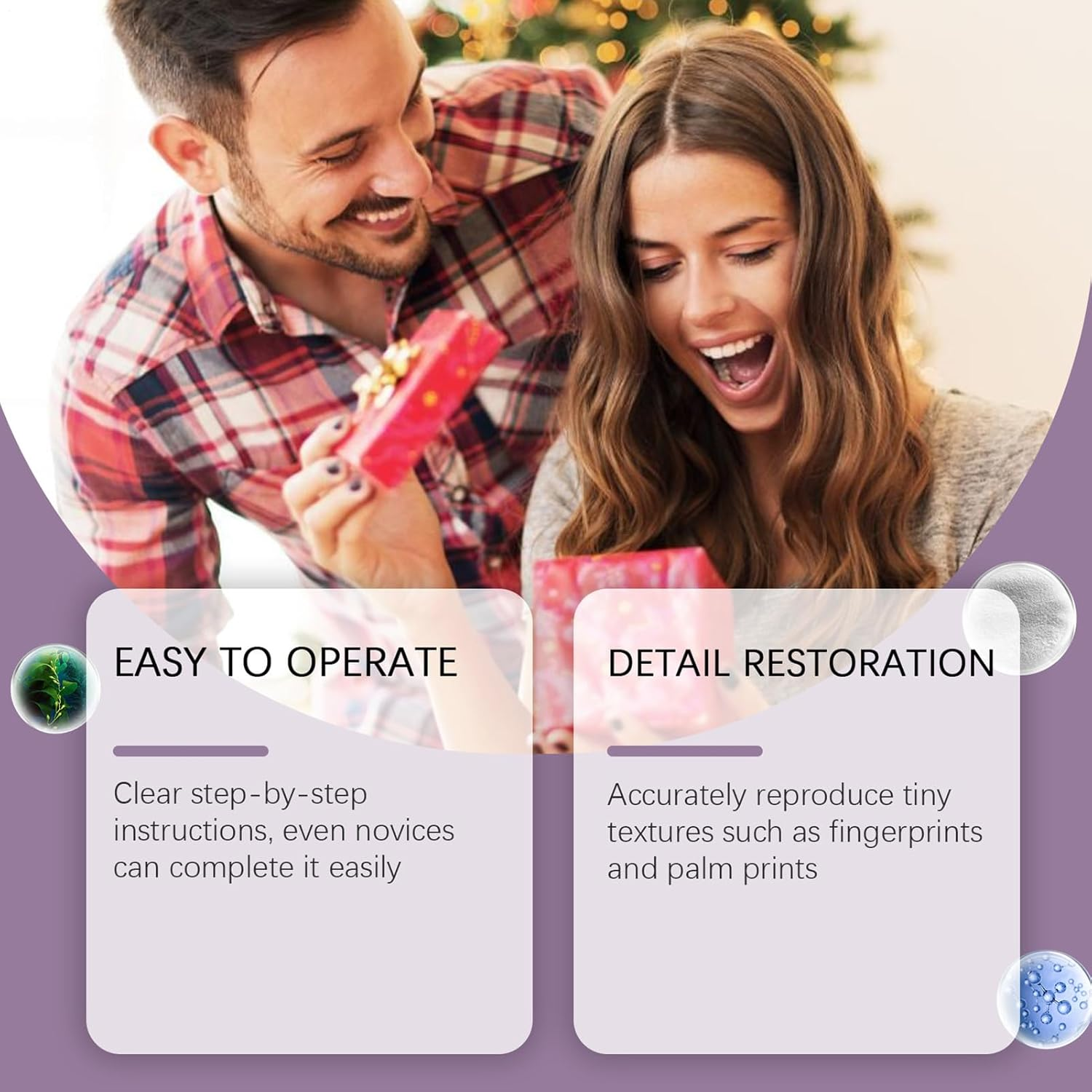 Hand Molds Casting Kit - Hand Casting Kit | Couple Molding for Adults | Romantic Sculpture Mould Craft Set with Gloves, Home for Couples for Men, Boyfriend & Girlfriend image number 3