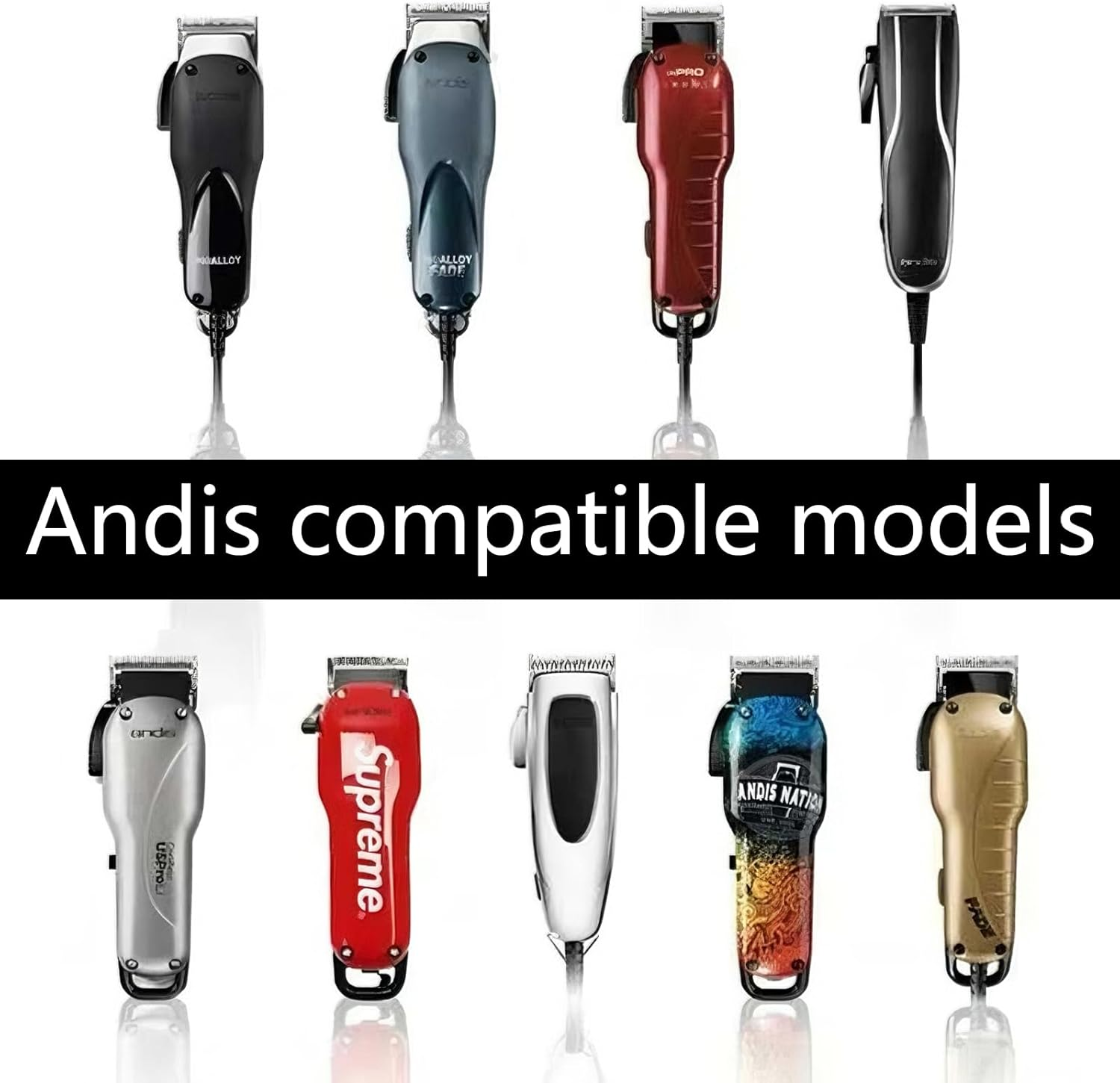 BGENHPON 3 Professional Hair Clipper Guards Set 3 Piece Clipper Guides Replacement Compatible with Wahl Clipper Guards in Sizes 1/16 Inch 2/16 Inch 3/16 Inch Black Color image number 2